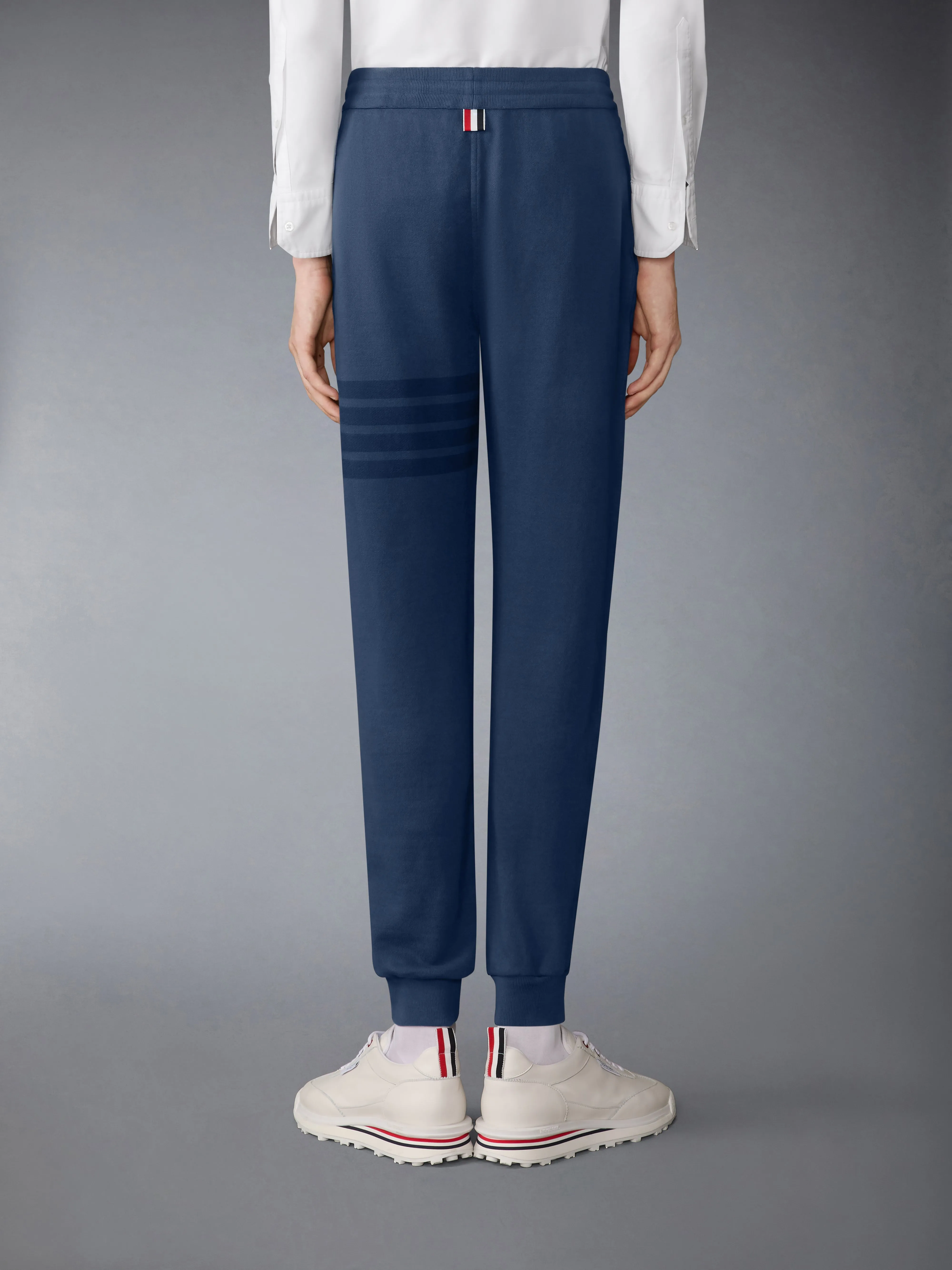 SOLID LOOPBACK OVERDYED 4-BAR SWEATPANTS sold by Thom Browne product image thumbnail 2
