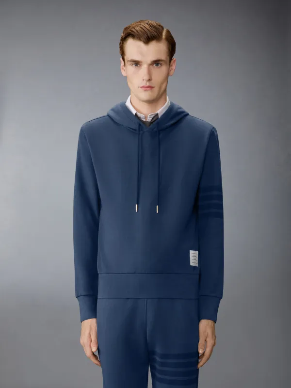 SOLID LOOPBACK 4-BAR HOODIE sold by Thom Browne