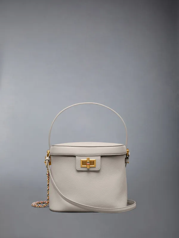 SOFT PEBBLE GRAIN BOX BAG sold by Thom Browne