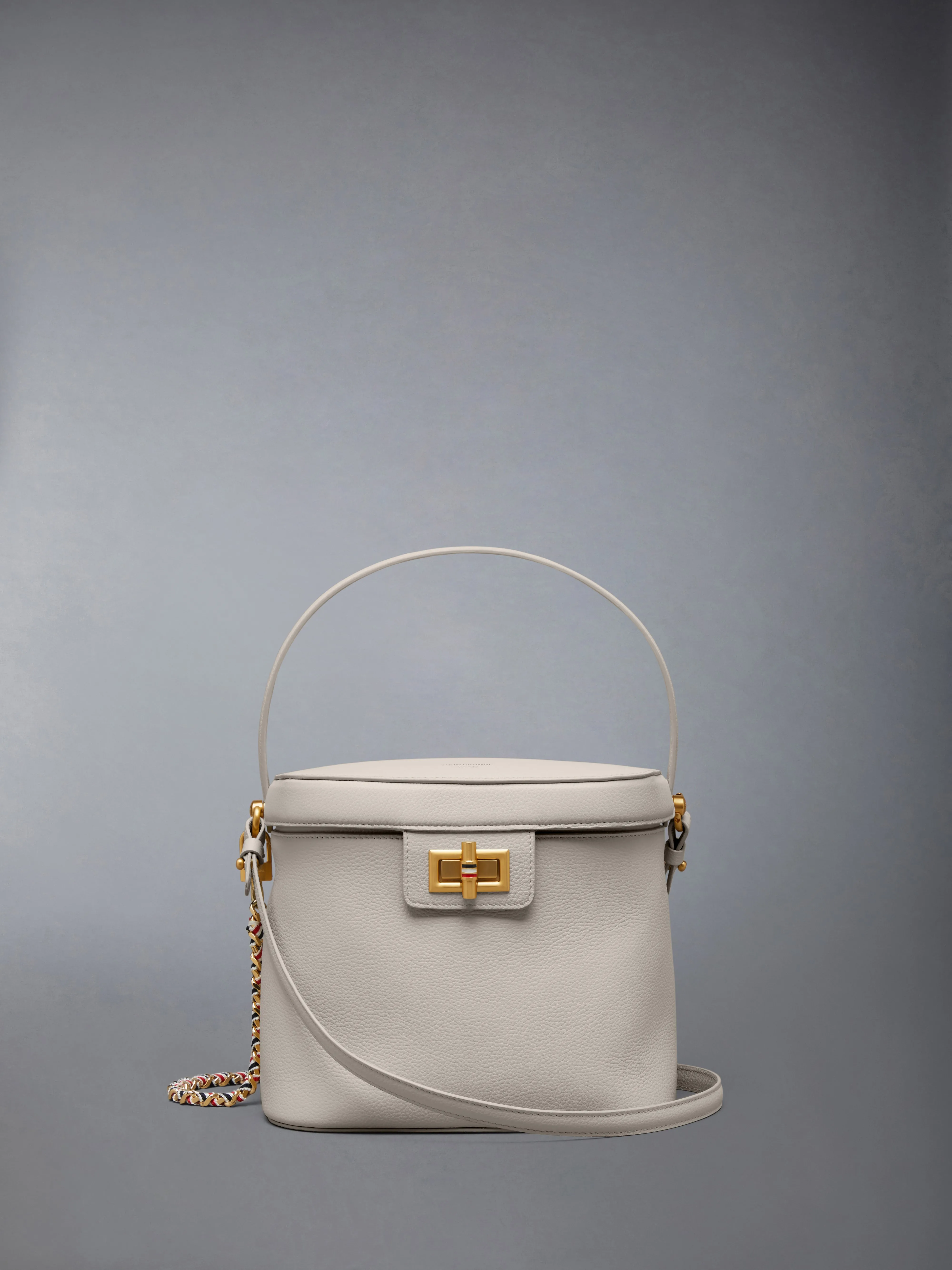 SOFT PEBBLE GRAIN BOX BAG sold by Thom Browne