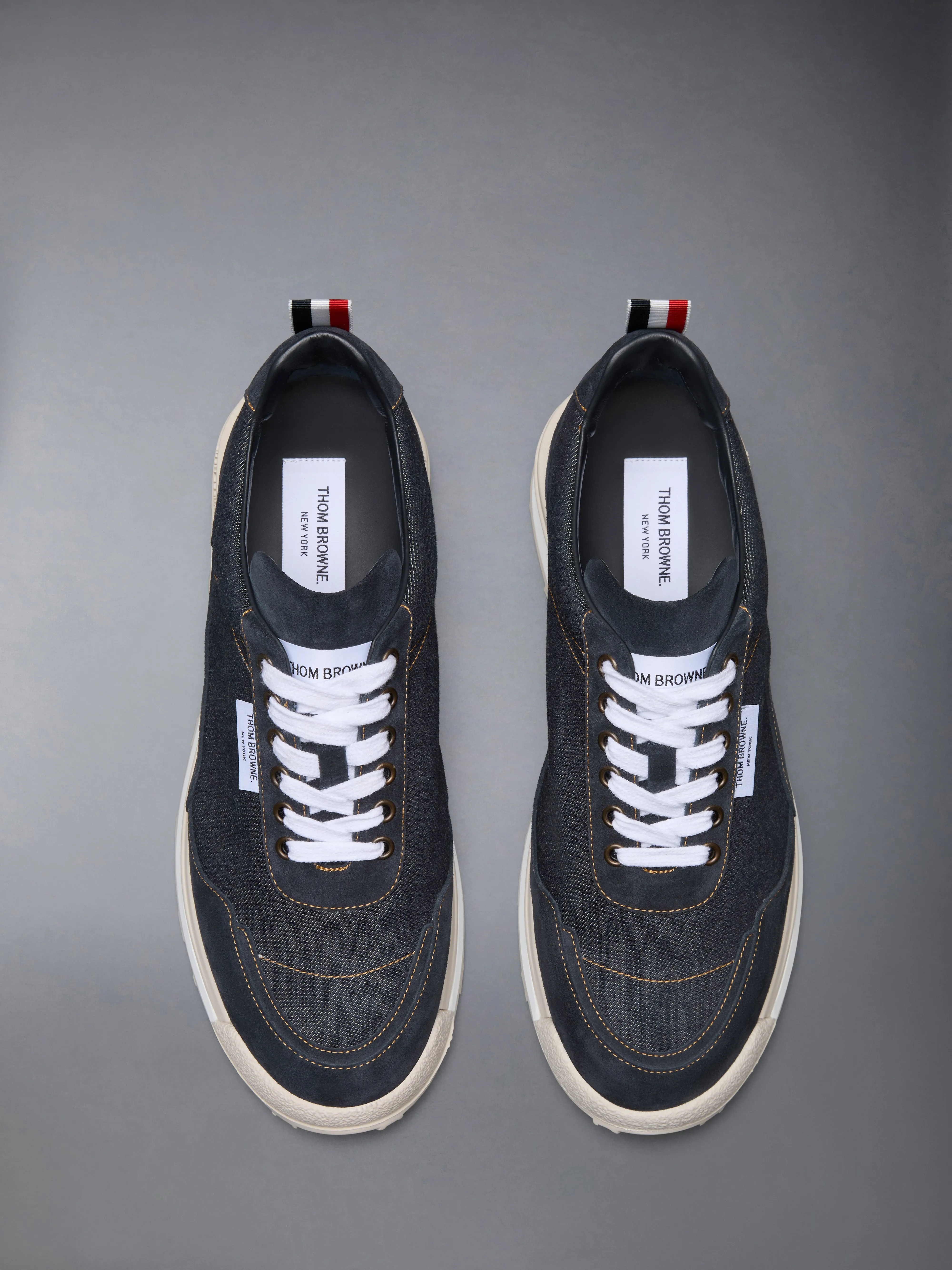 SELVEDGE DENIM TECH RUNNER ALUMNI SNEAKER sold by Thom Browne product image thumbnail 5