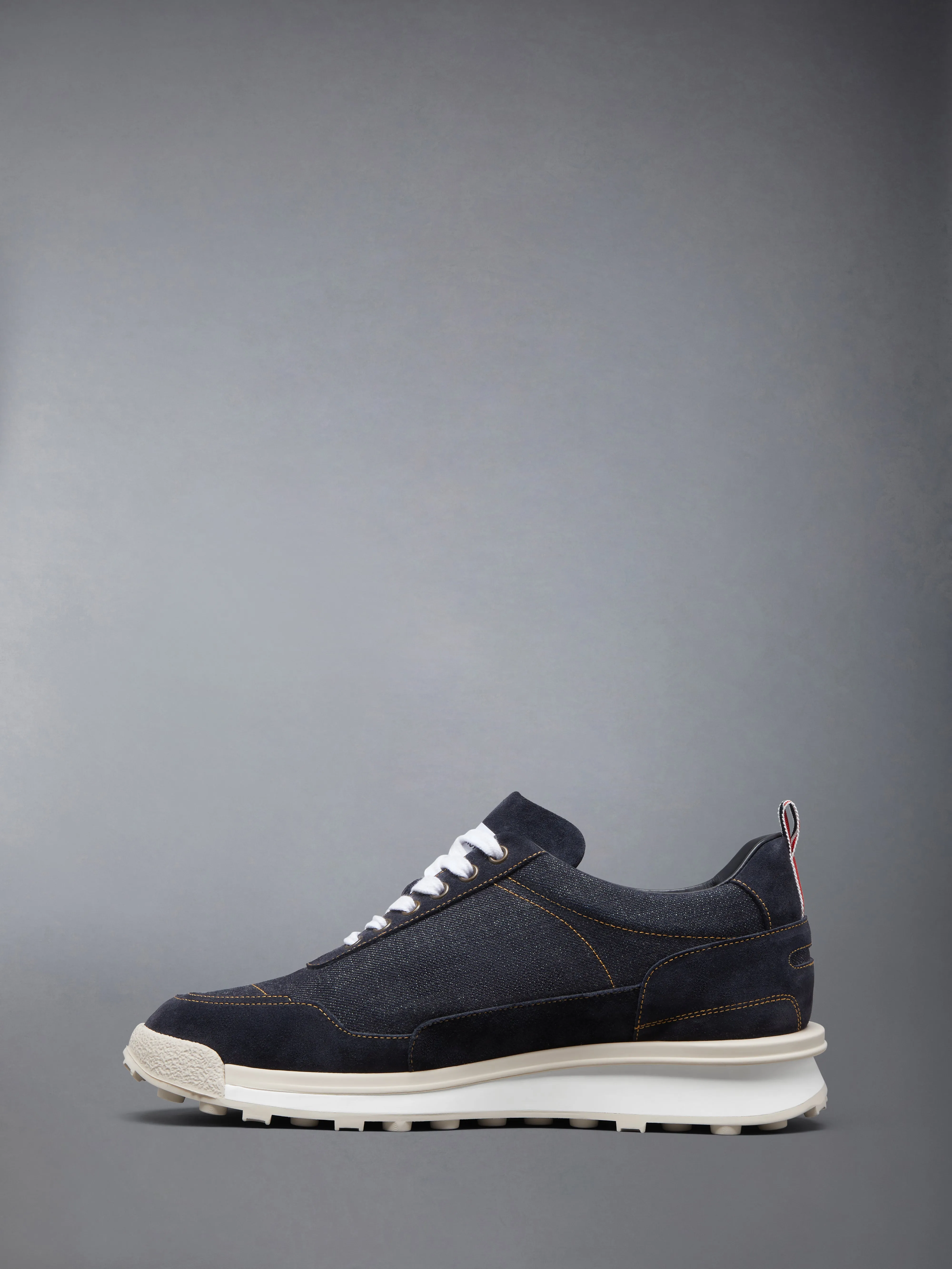 SELVEDGE DENIM TECH RUNNER ALUMNI SNEAKER sold by Thom Browne product image thumbnail 2