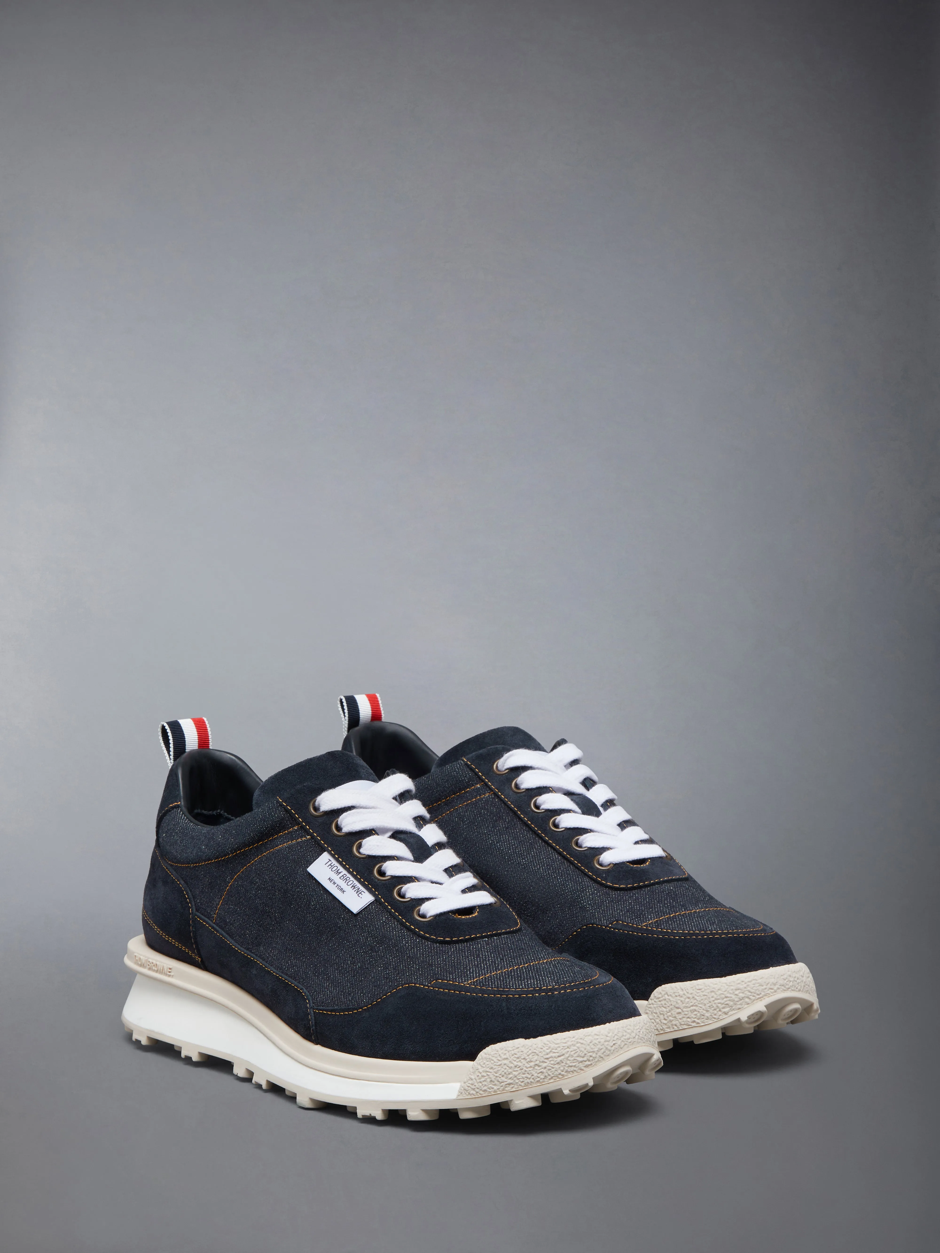 SELVEDGE DENIM TECH RUNNER ALUMNI SNEAKER sold by Thom Browne product image thumbnail 4