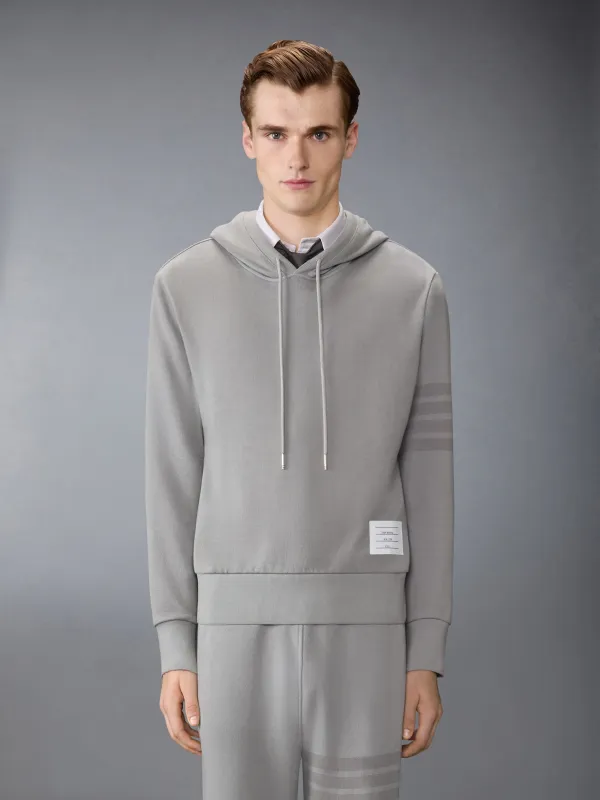 SOLID LOOPBACK 4-BAR HOODIE sold by Thom Browne