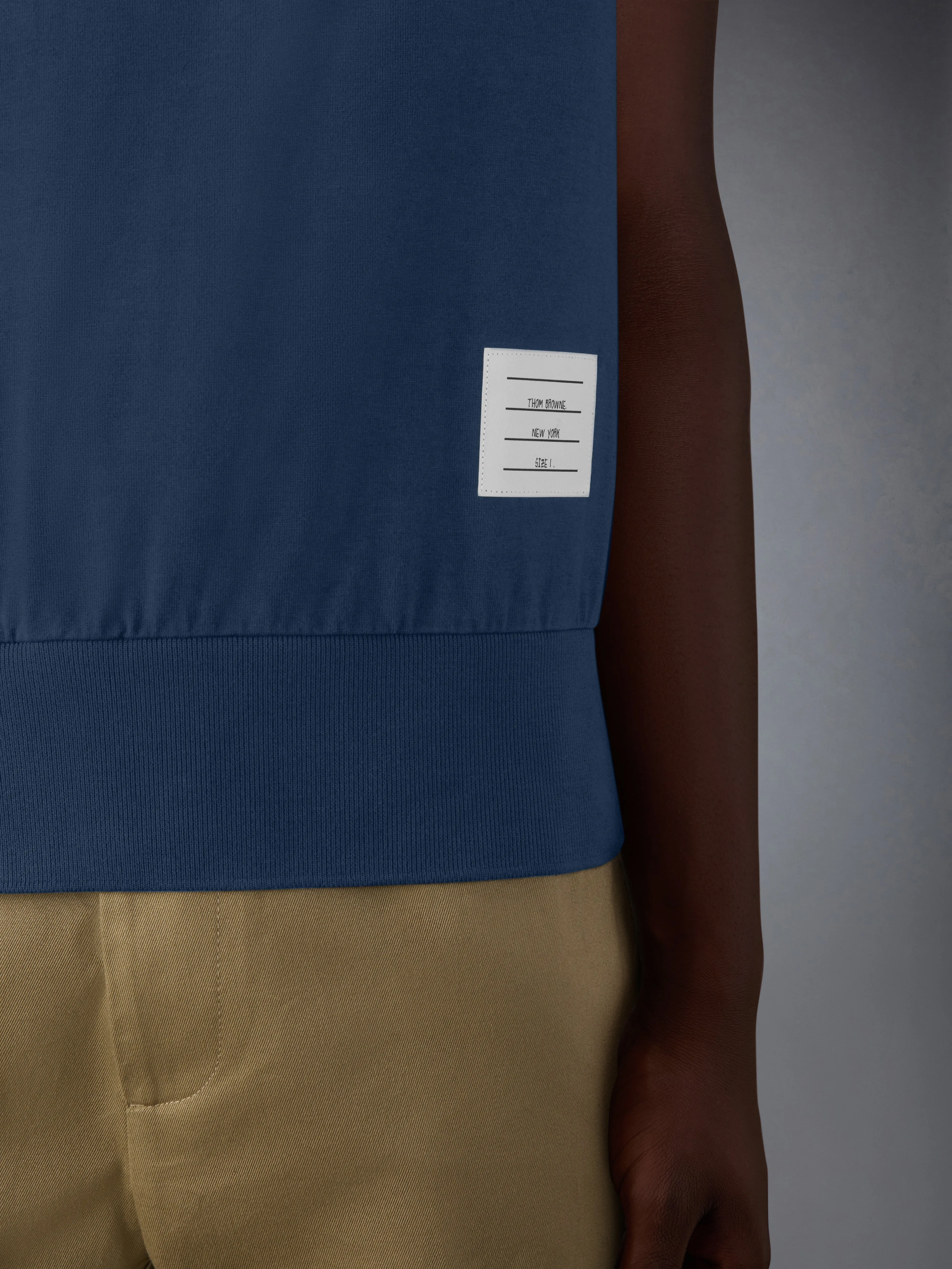 COTTON JERSEY 4-BAR TEE sold by Thom Browne product image thumbnail 4