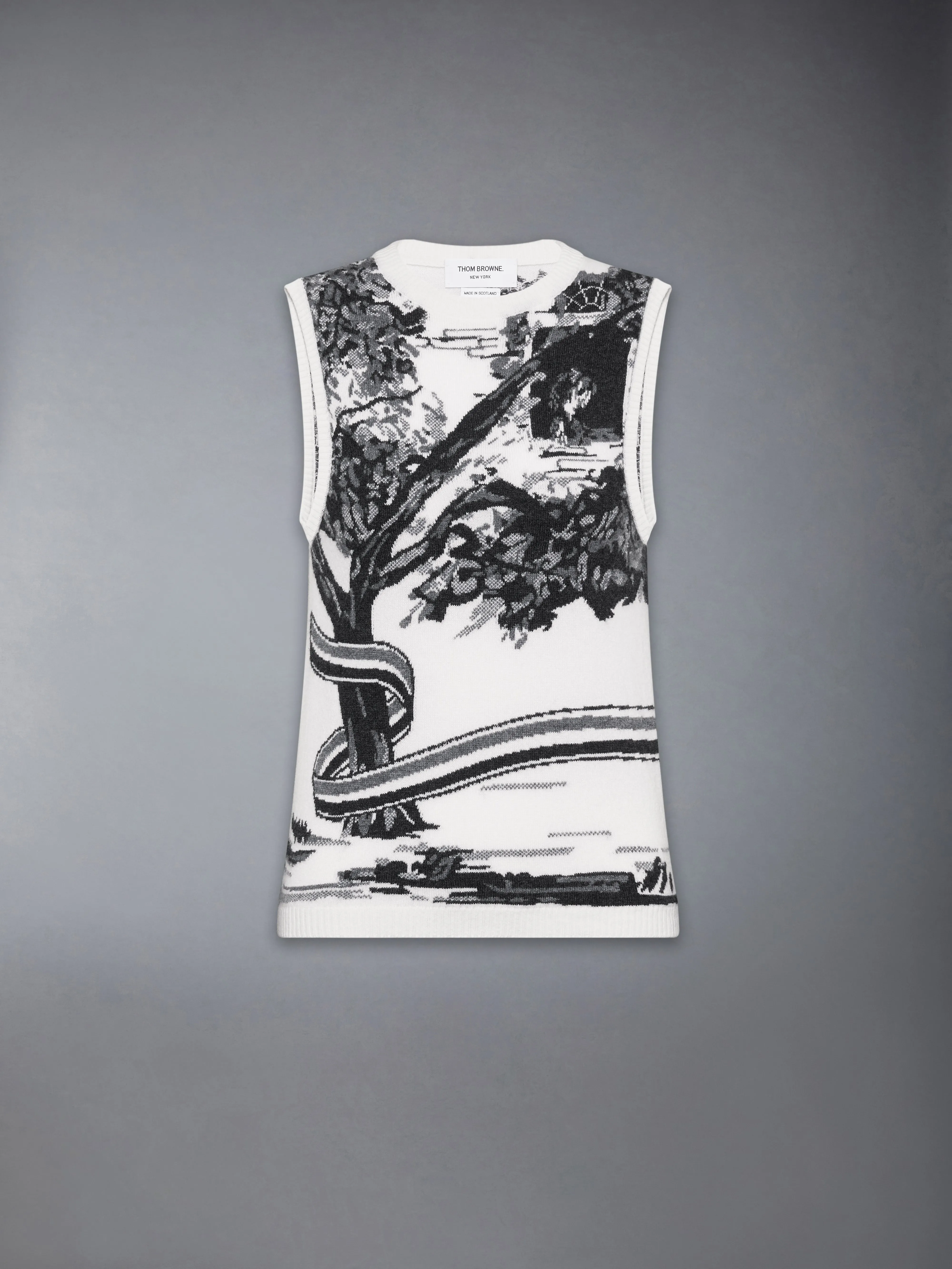 CASHMERE HECTOR TOILE SHELL TOP sold by Thom Browne product image thumbnail 5
