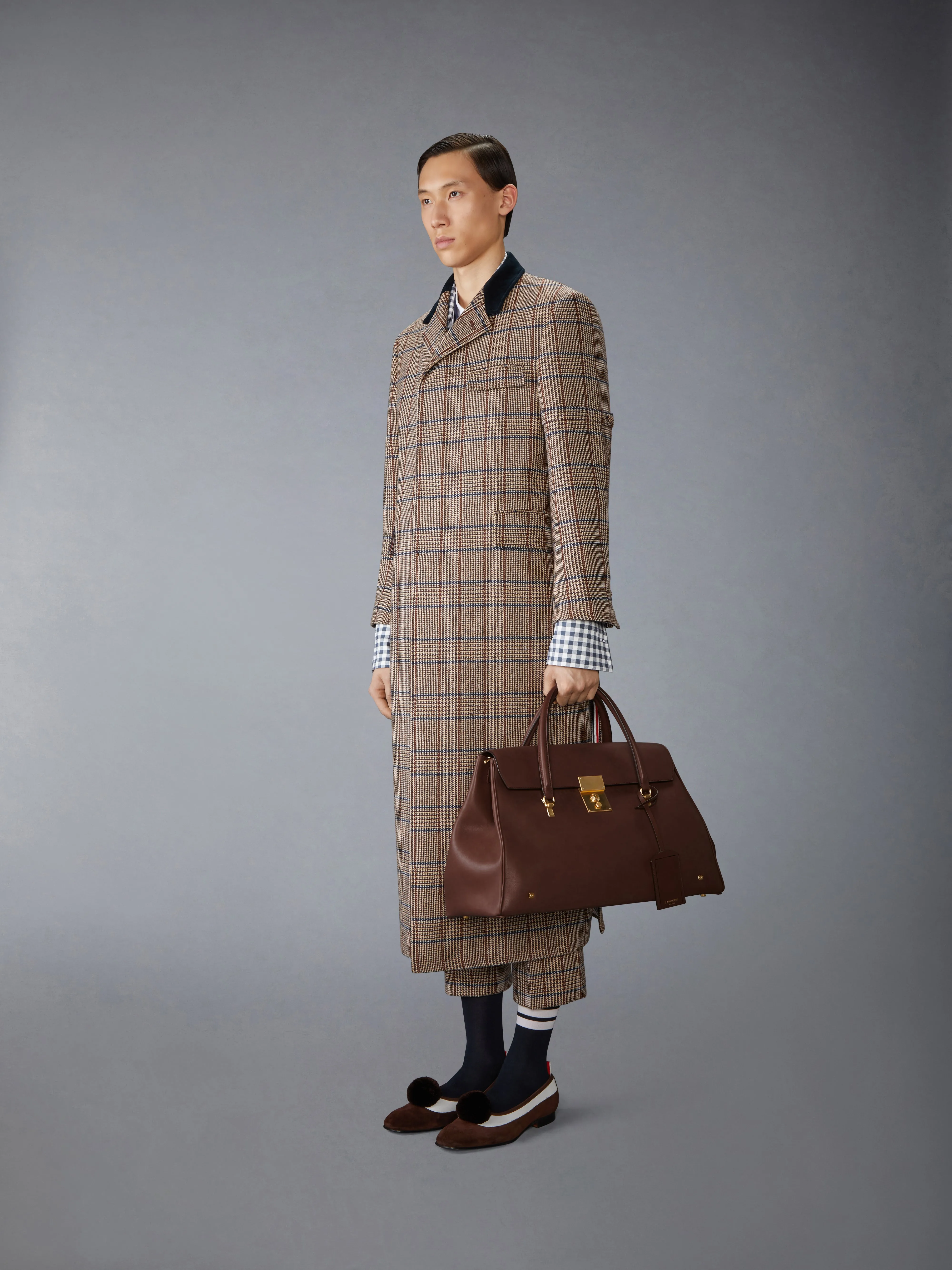 BOLTON WEEKENDER BAG IN SOFT CALF LEATHER sold by Thom Browne product image thumbnail 2