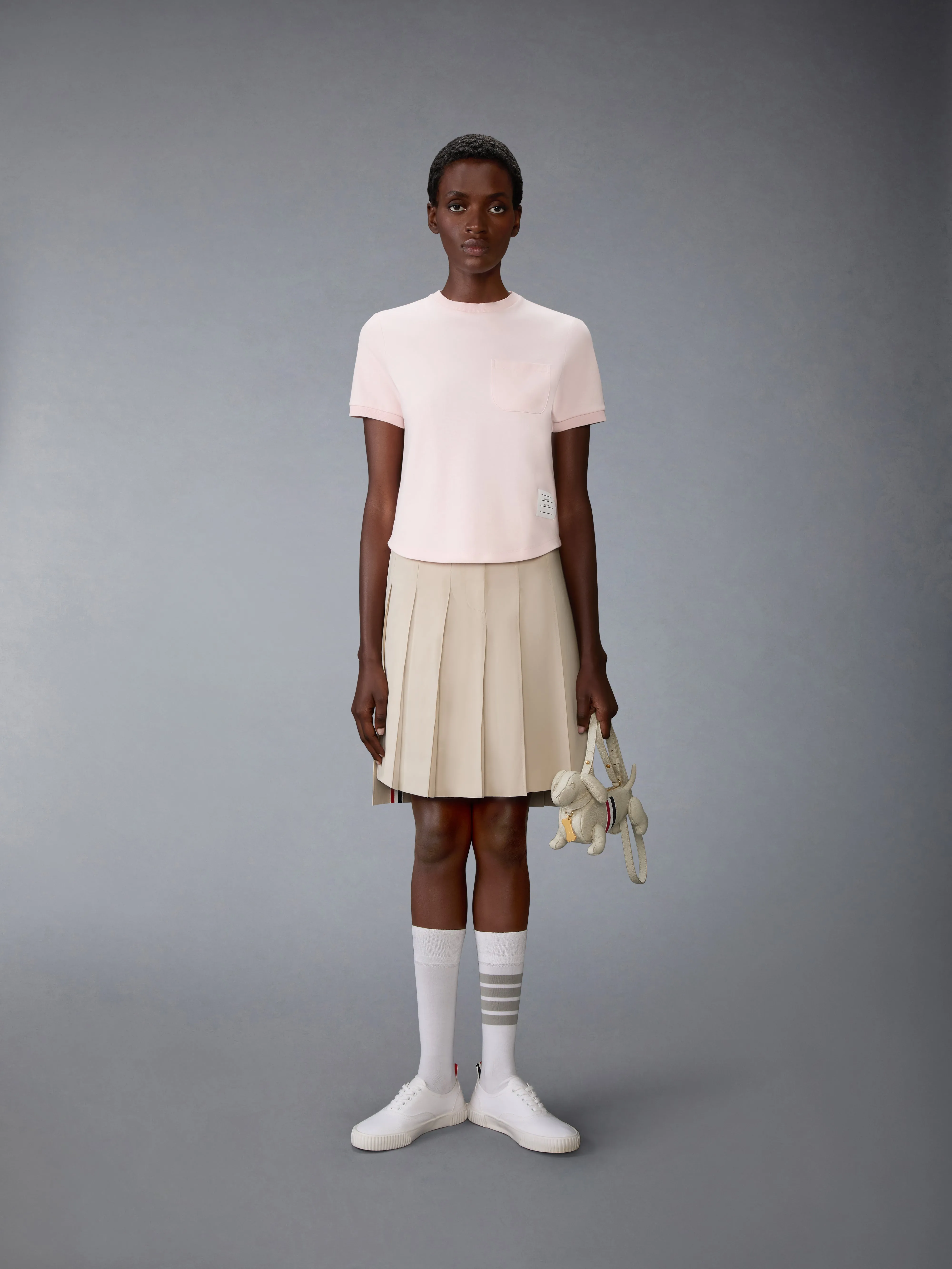 COTTON MILANO POCKET TEE sold by Thom Browne product image thumbnail 3