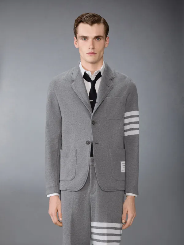 DOUBLE FACE KNIT 4-BAR SACK JACKET sold by Thom Browne