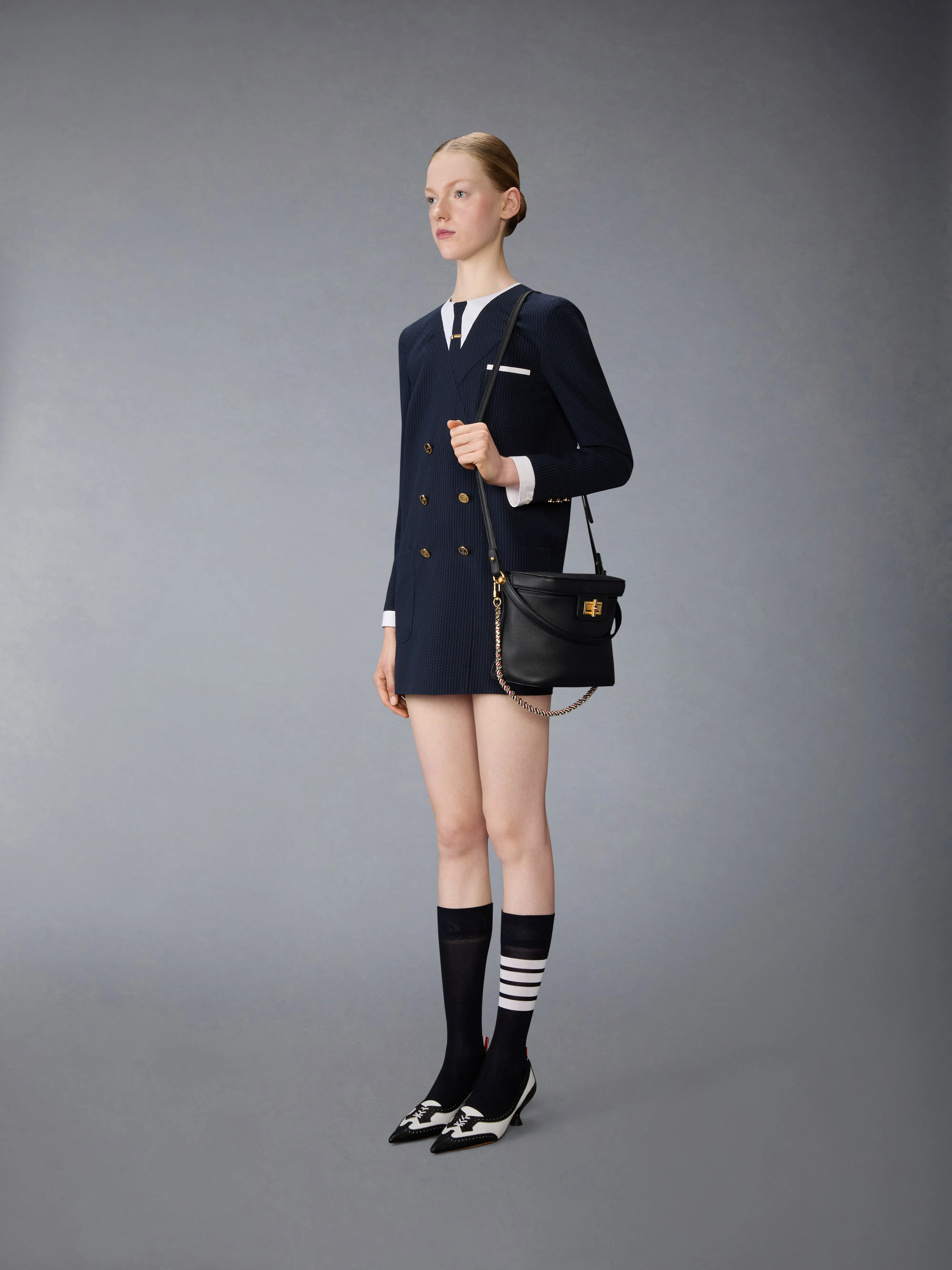 BOX BAG IN SOFT PEBBLE GRAIN LEATHER sold by Thom Browne product image thumbnail 4