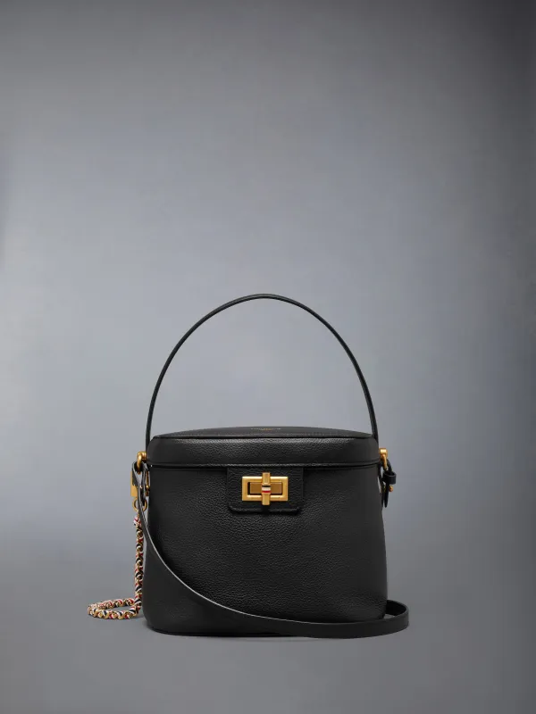 BOX BAG IN SOFT PEBBLE GRAIN LEATHER sold by Thom Browne