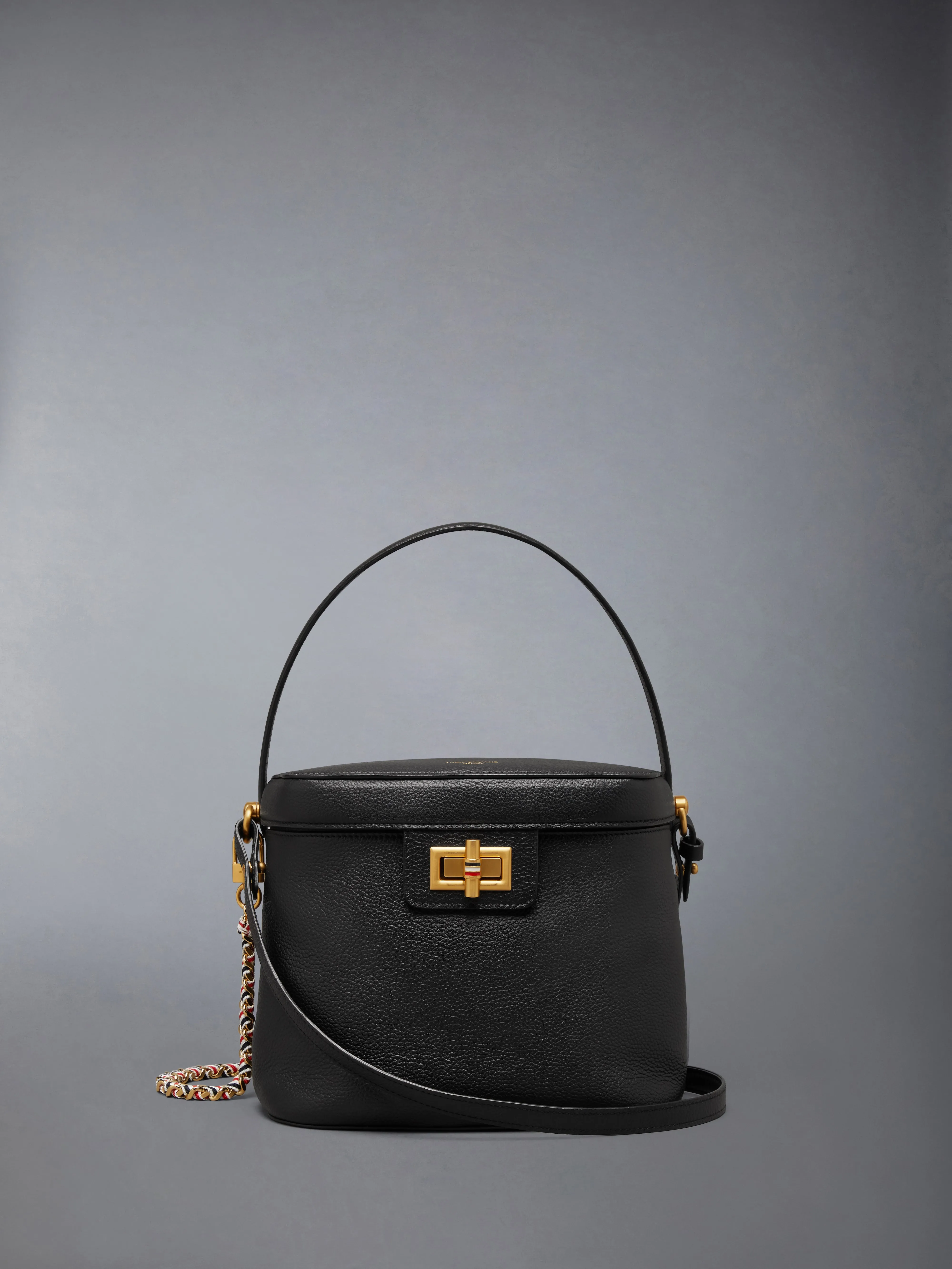 BOX BAG IN SOFT PEBBLE GRAIN LEATHER sold by Thom Browne