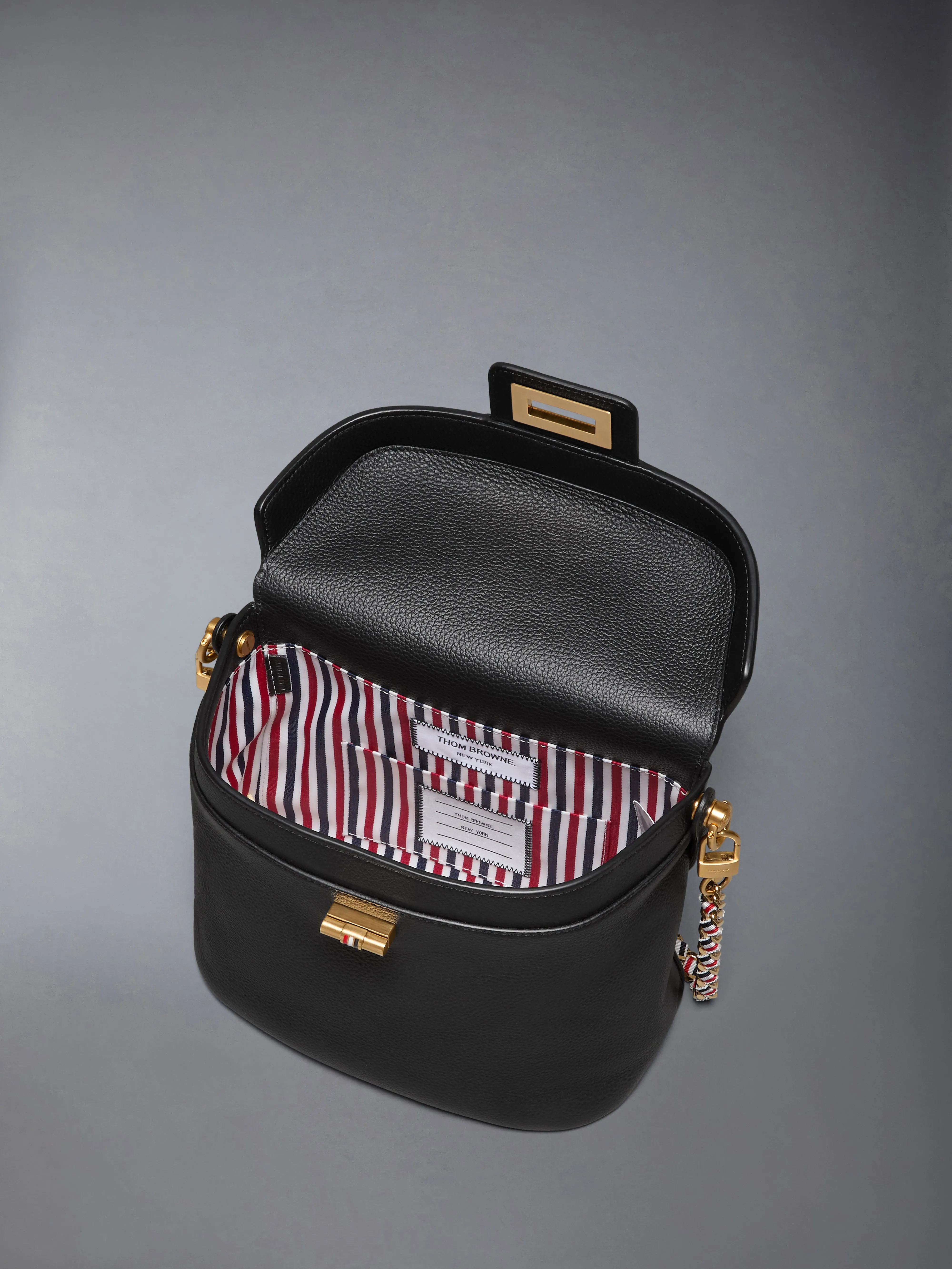 BOX BAG IN SOFT PEBBLE GRAIN LEATHER sold by Thom Browne product image thumbnail 5
