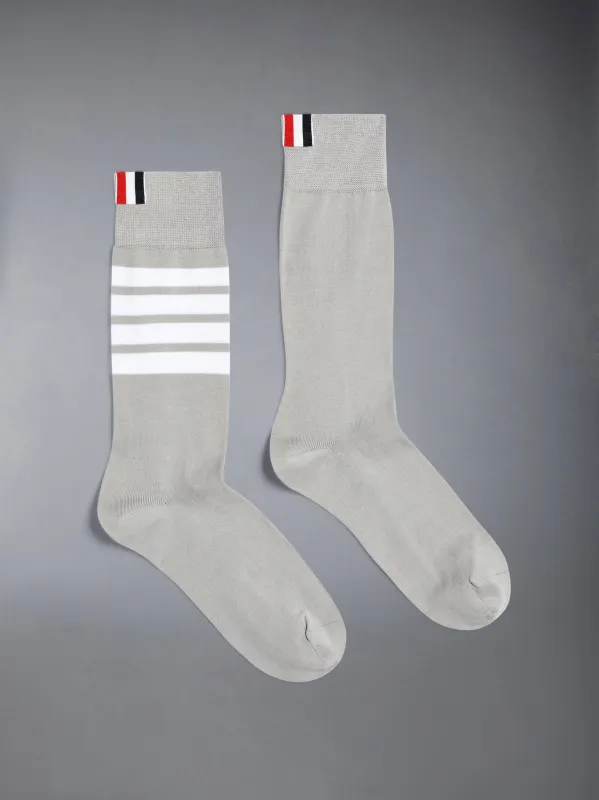 COTTON 4-BAR MID CALF SOCK made by Thom Browne