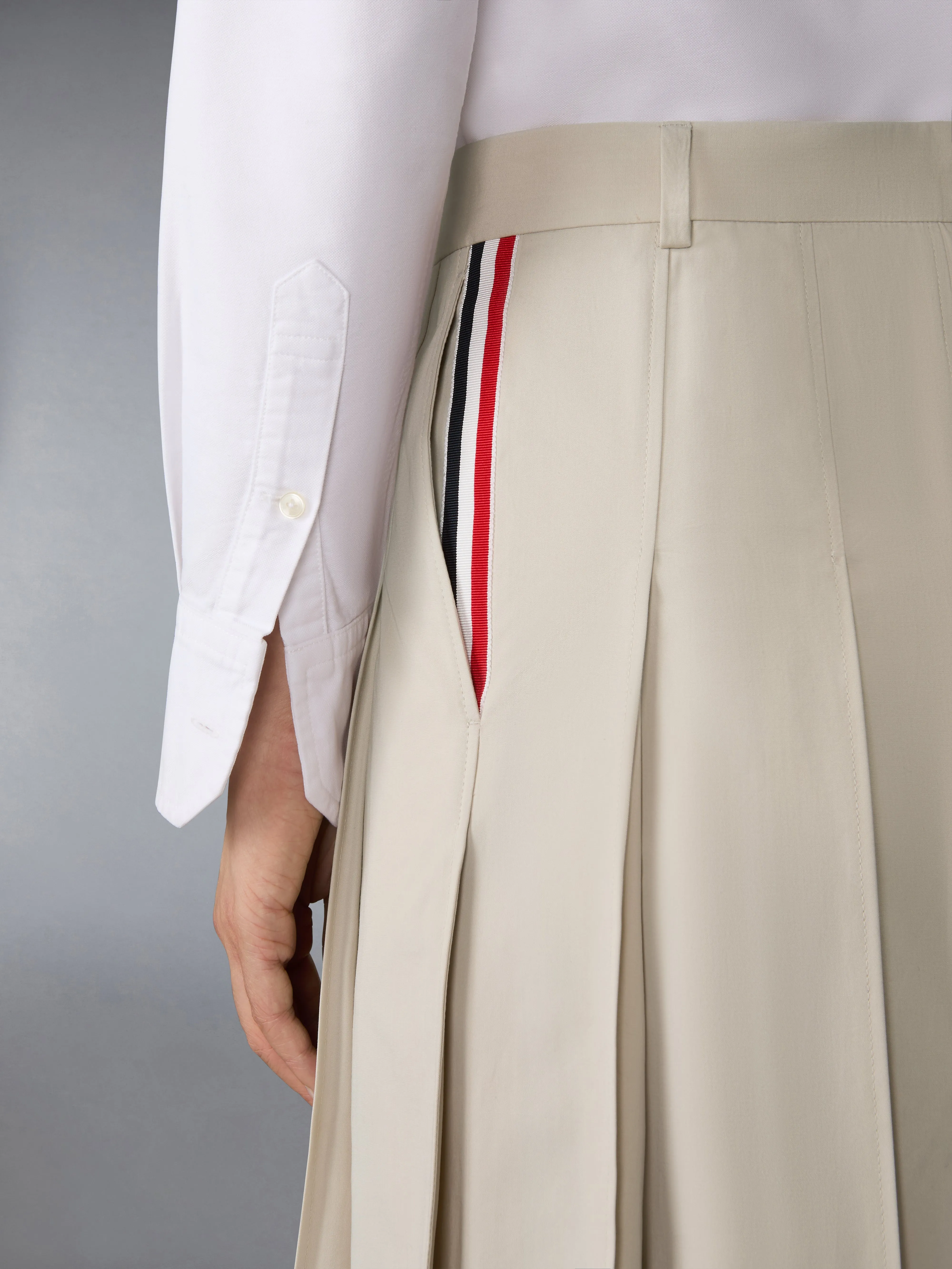 COTTON SUITING PLEATED SKIRT sold by Thom Browne product image thumbnail 5