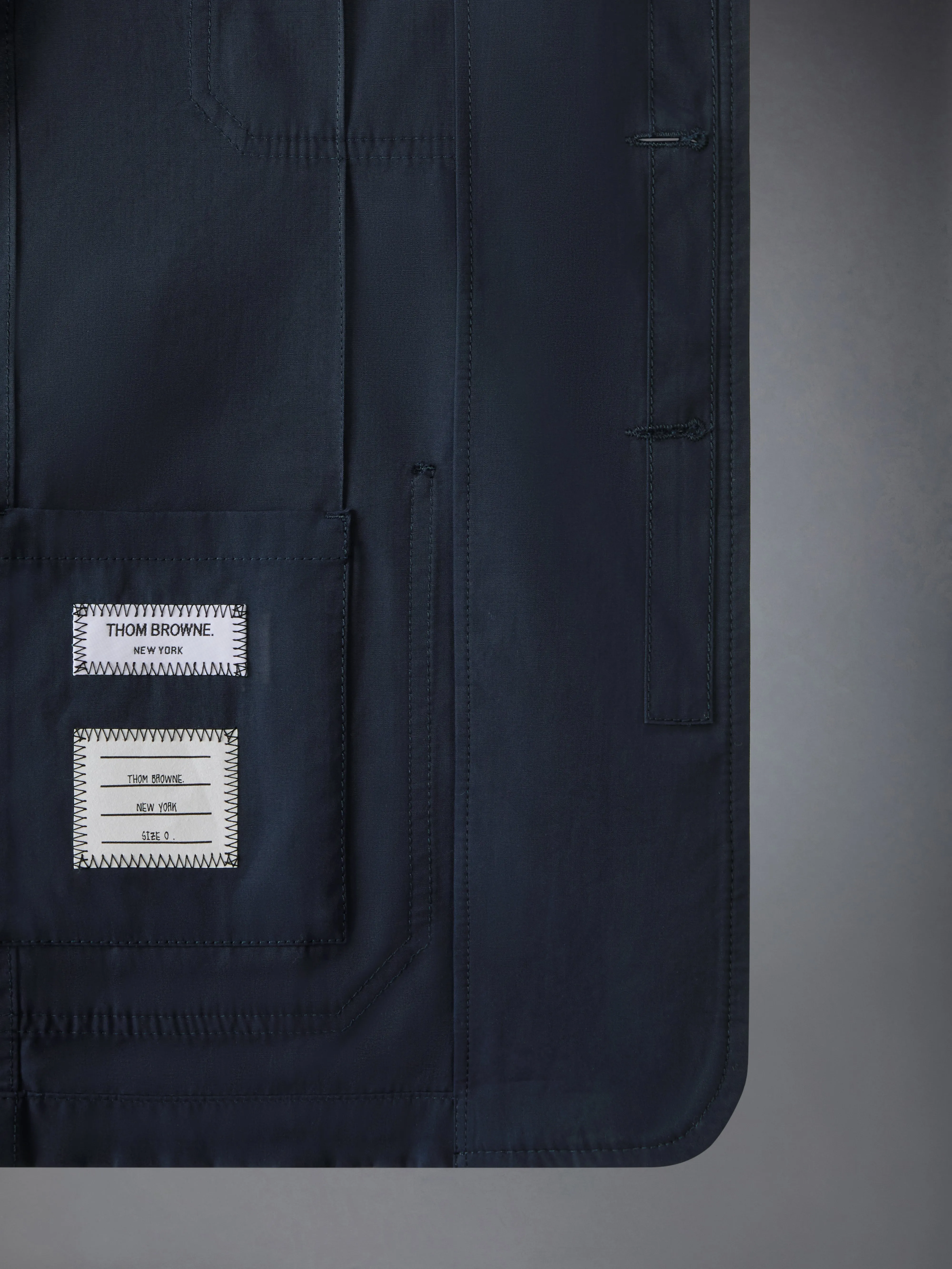 COTTON SUITING ARMBAND UNCONSTRUCTED SPORTCOAT sold by Thom Browne product image thumbnail 4