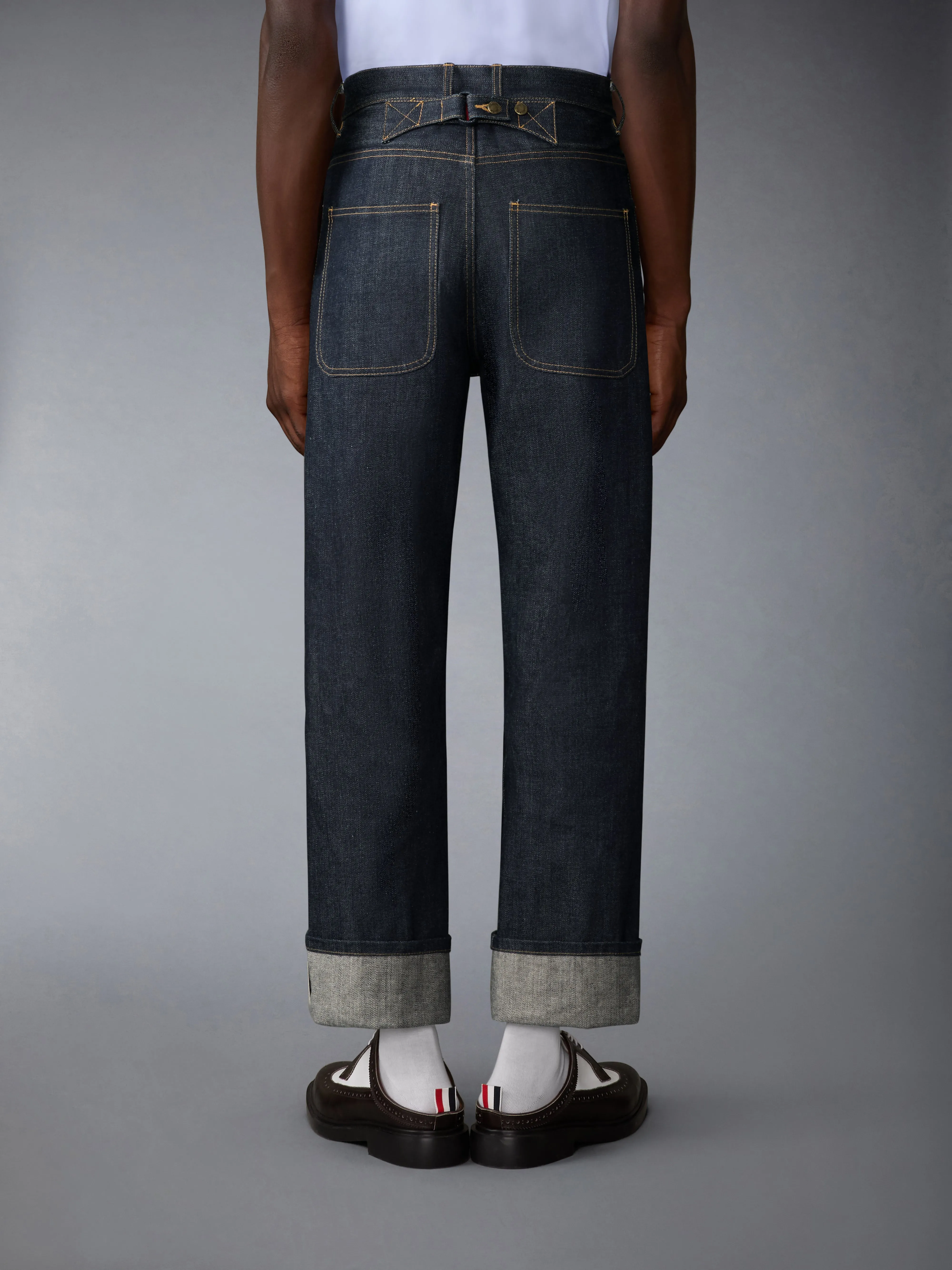SELVEDGE DENIM 5-POCKET TROUSER sold by Thom Browne product image thumbnail 2