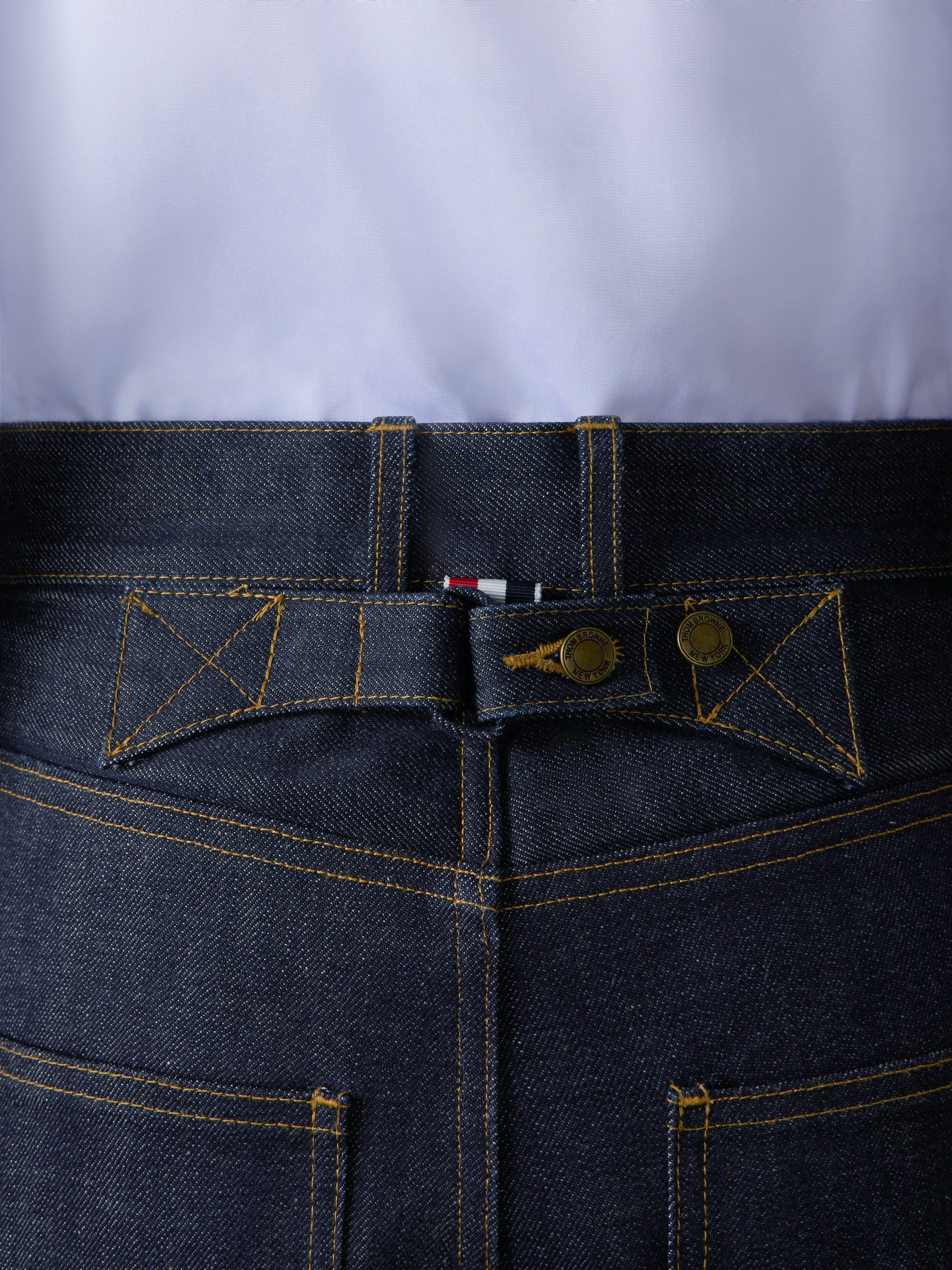 SELVEDGE DENIM 5-POCKET TROUSER sold by Thom Browne product image thumbnail 4
