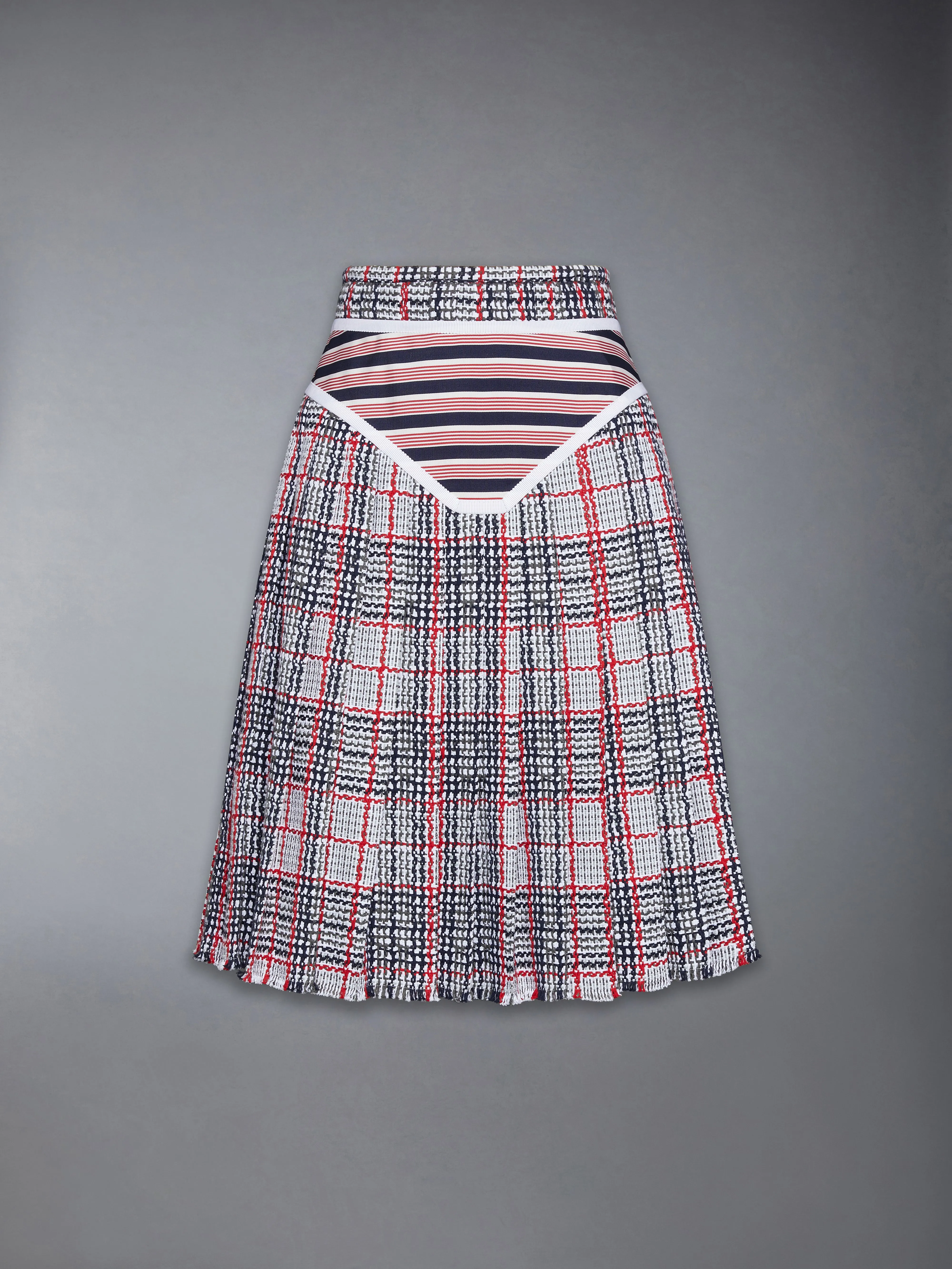SUMMER TWEED TROMPE L’ŒIL BIKINI FRAYED SKIRT sold by Thom Browne product image thumbnail 5