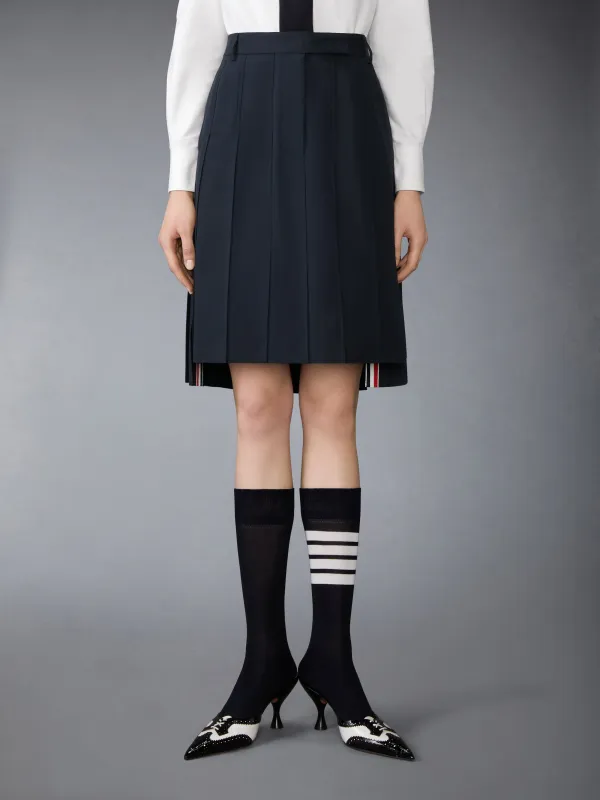 COTTON SUITING PLEATED SKIRT made by Thom Browne