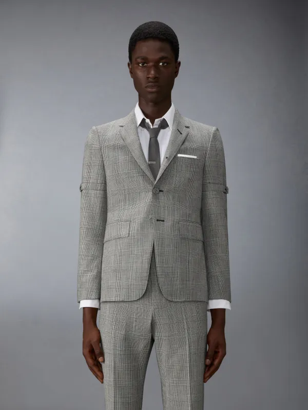 PRINCE OF WALES FRESCO WOOL ARMBAND SPORTCOAT sold by Thom Browne