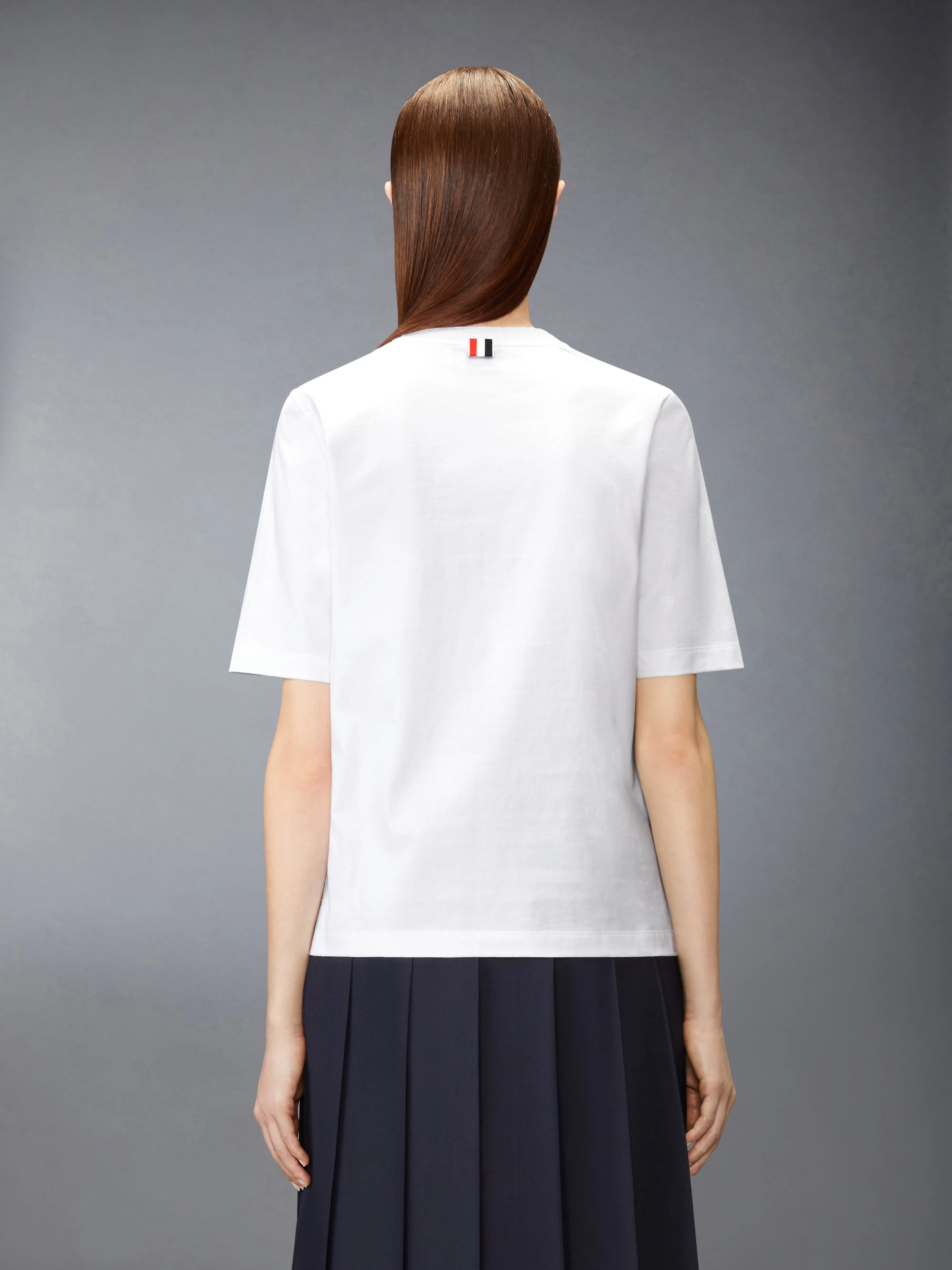 JERSEY EMBROIDERY TEE sold by Thom Browne product image thumbnail 2