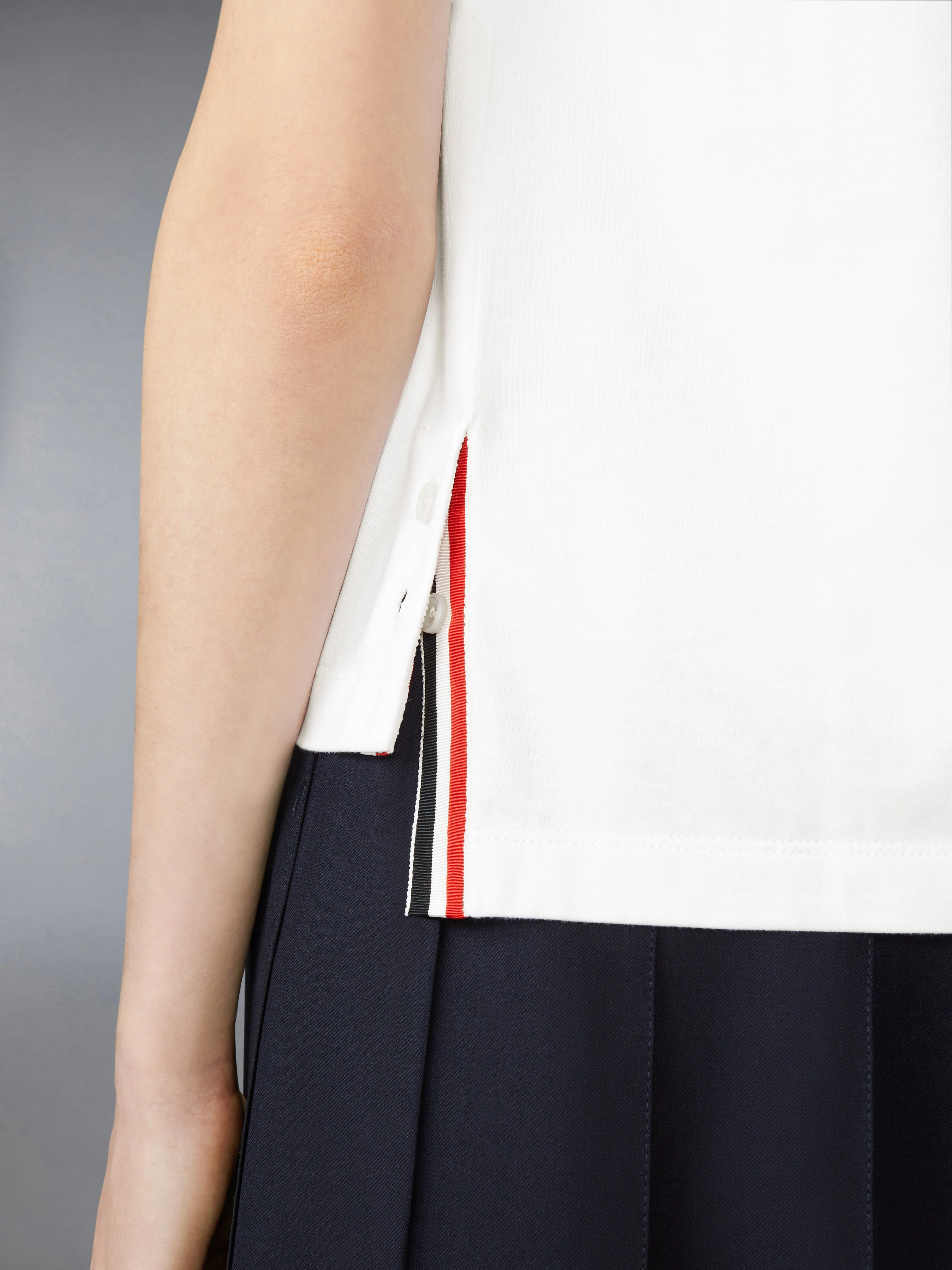 JERSEY EMBROIDERY TEE sold by Thom Browne product image thumbnail 4