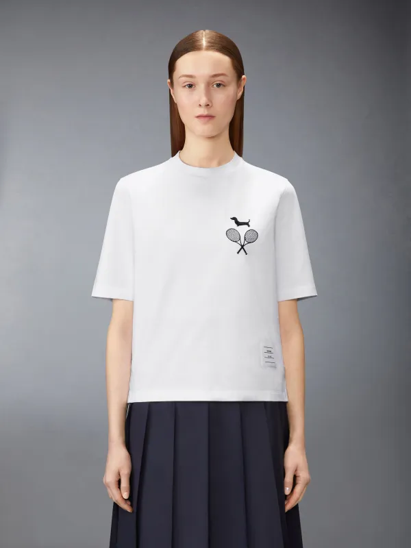 JERSEY EMBROIDERY TEE made by Thom Browne