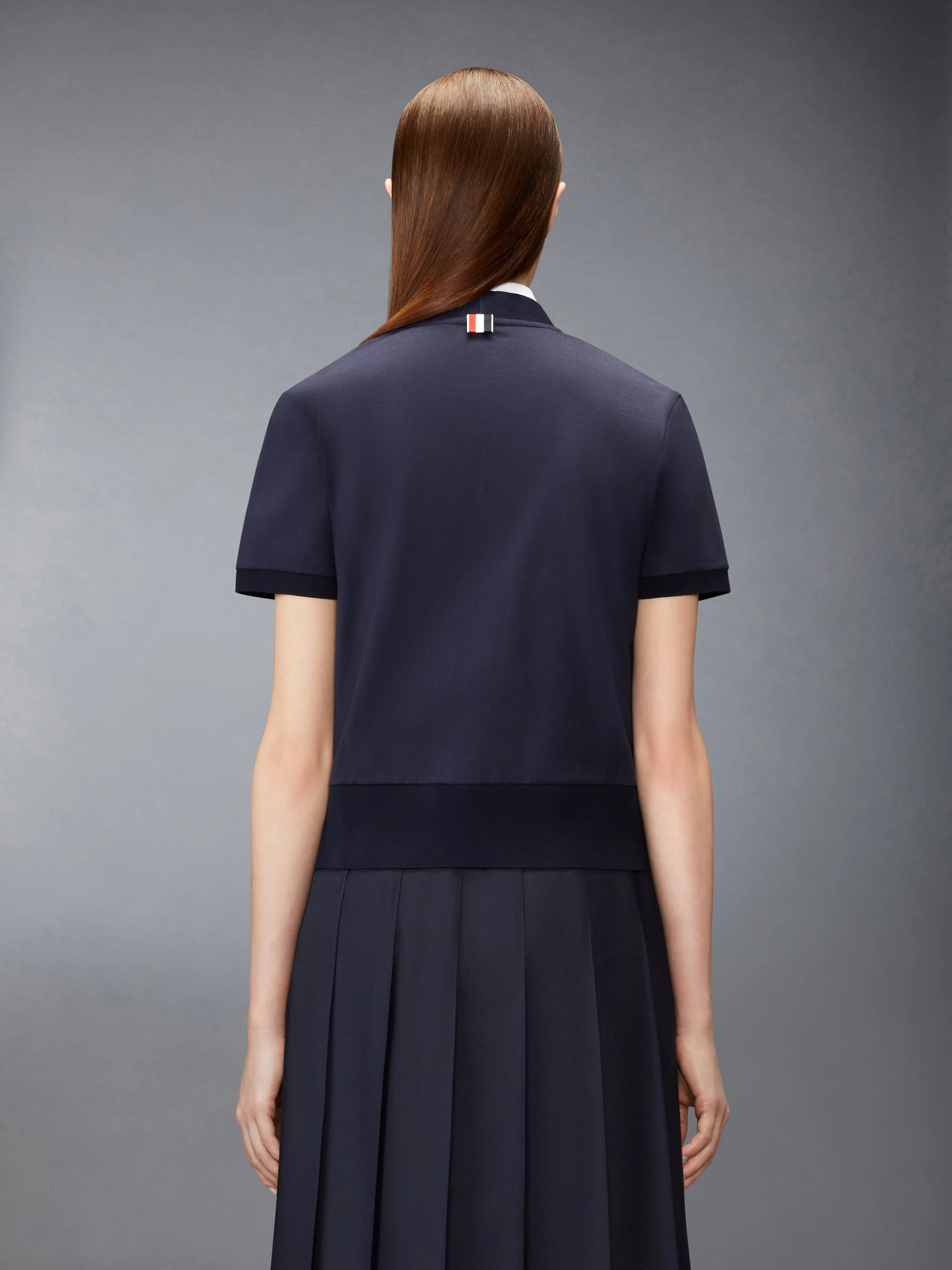 JERSEY EMBROIDERY CARDIGAN sold by Thom Browne product image thumbnail 2