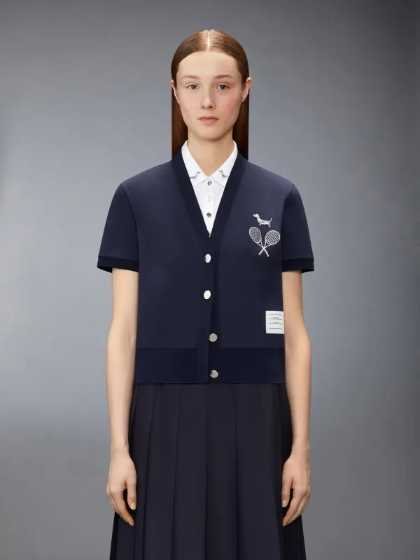 JERSEY EMBROIDERY CARDIGAN made by Thom Browne