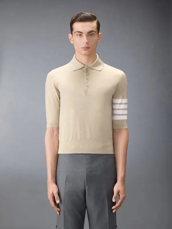 FINE MERINO WOOL 4-BAR POLO sold by Thom Browne
