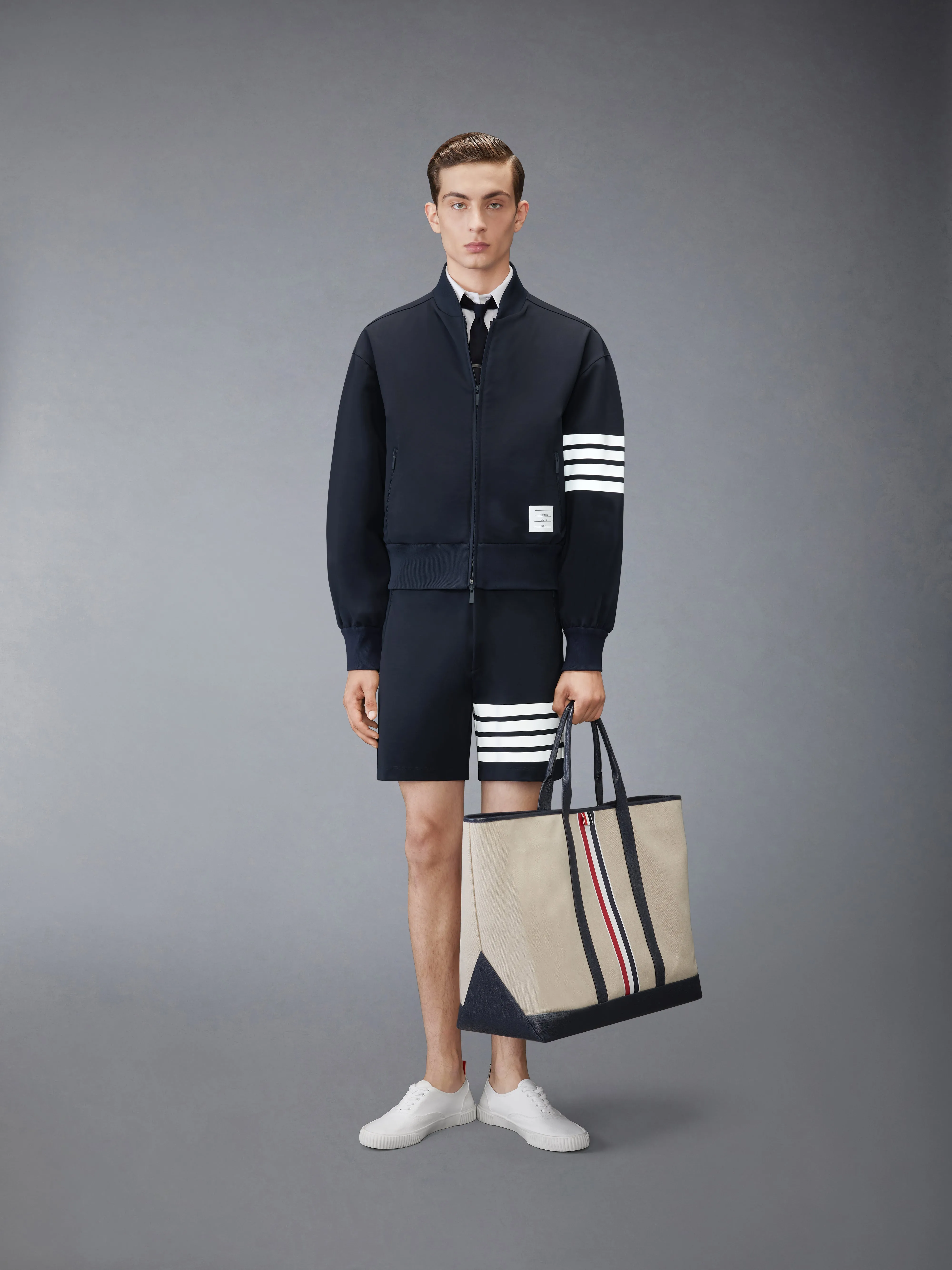 4-BAR TECH BOMBER sold by Thom Browne product image thumbnail 3