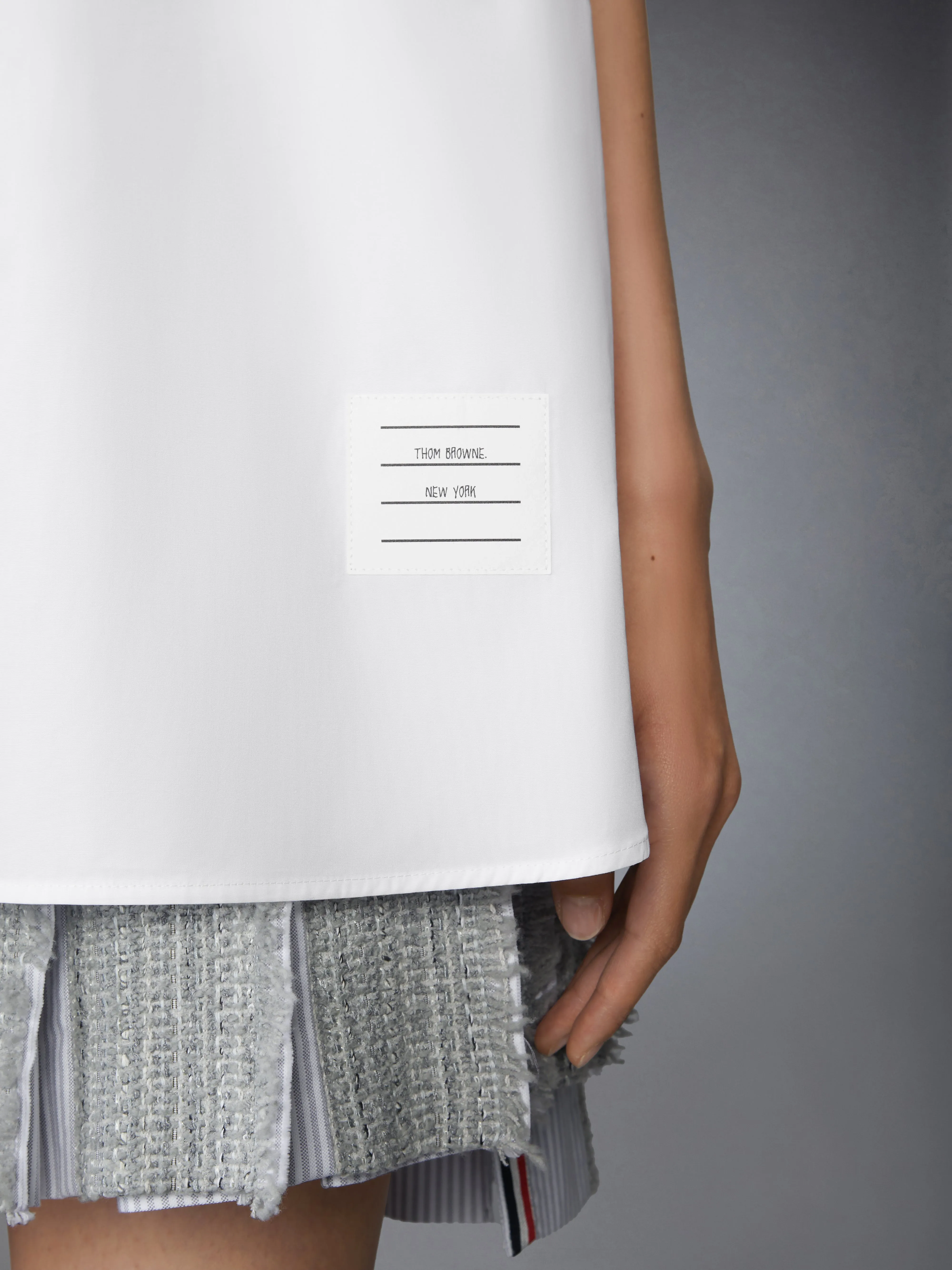 SOLID POPLIN TUNIC SHIRT sold by Thom Browne product image thumbnail 5