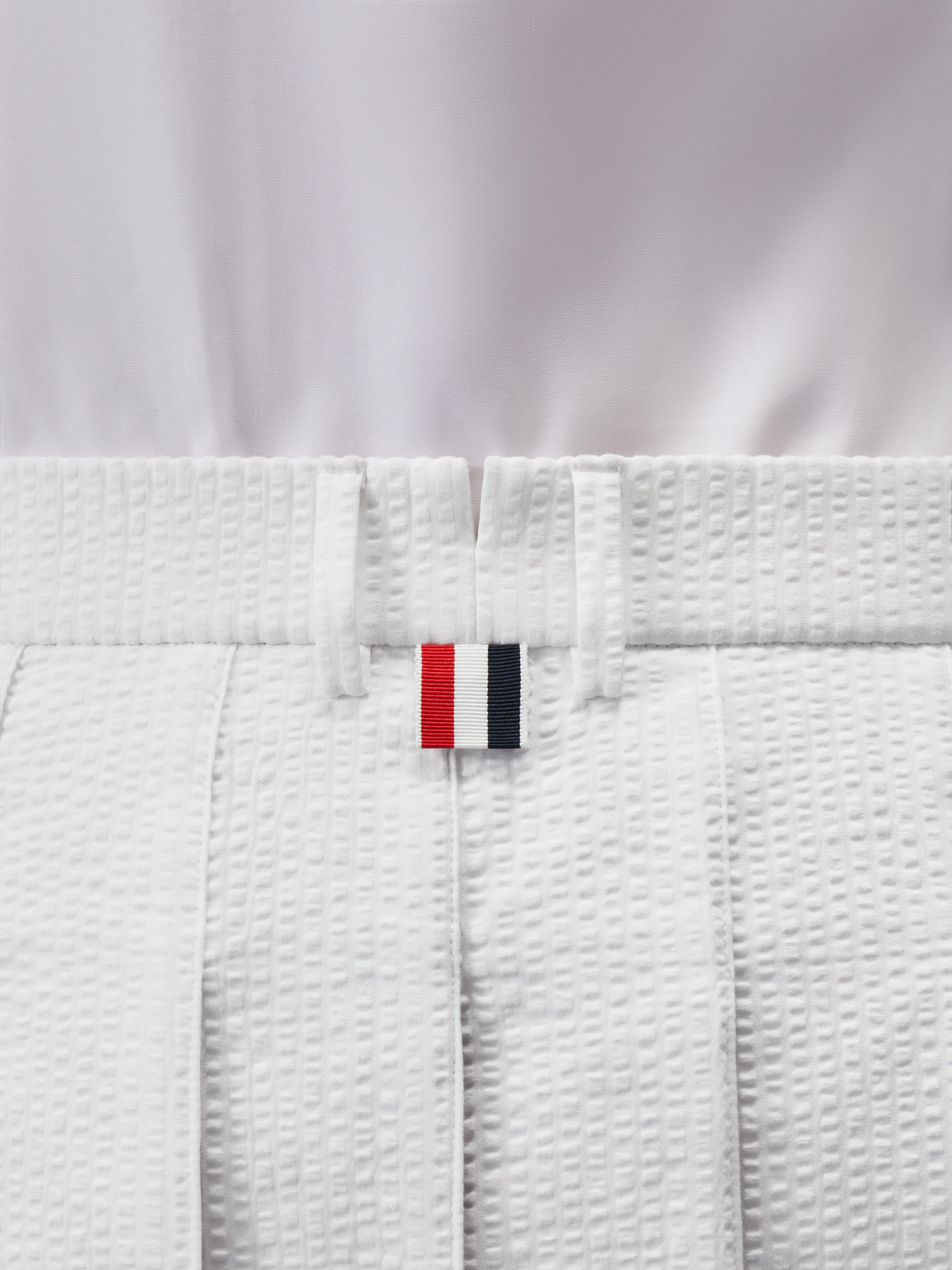 RWB BUGLE BEAD TIPPING LOW RISE PLEATED SKIRT sold by Thom Browne product image thumbnail 5