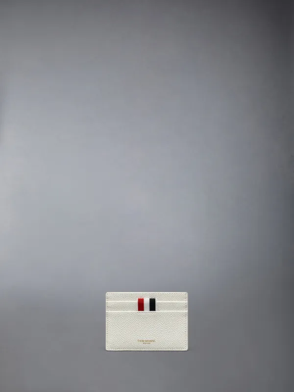 PEBBLE GRAIN HECTOR SINGLE CARD HOLDER sold by Thom Browne
