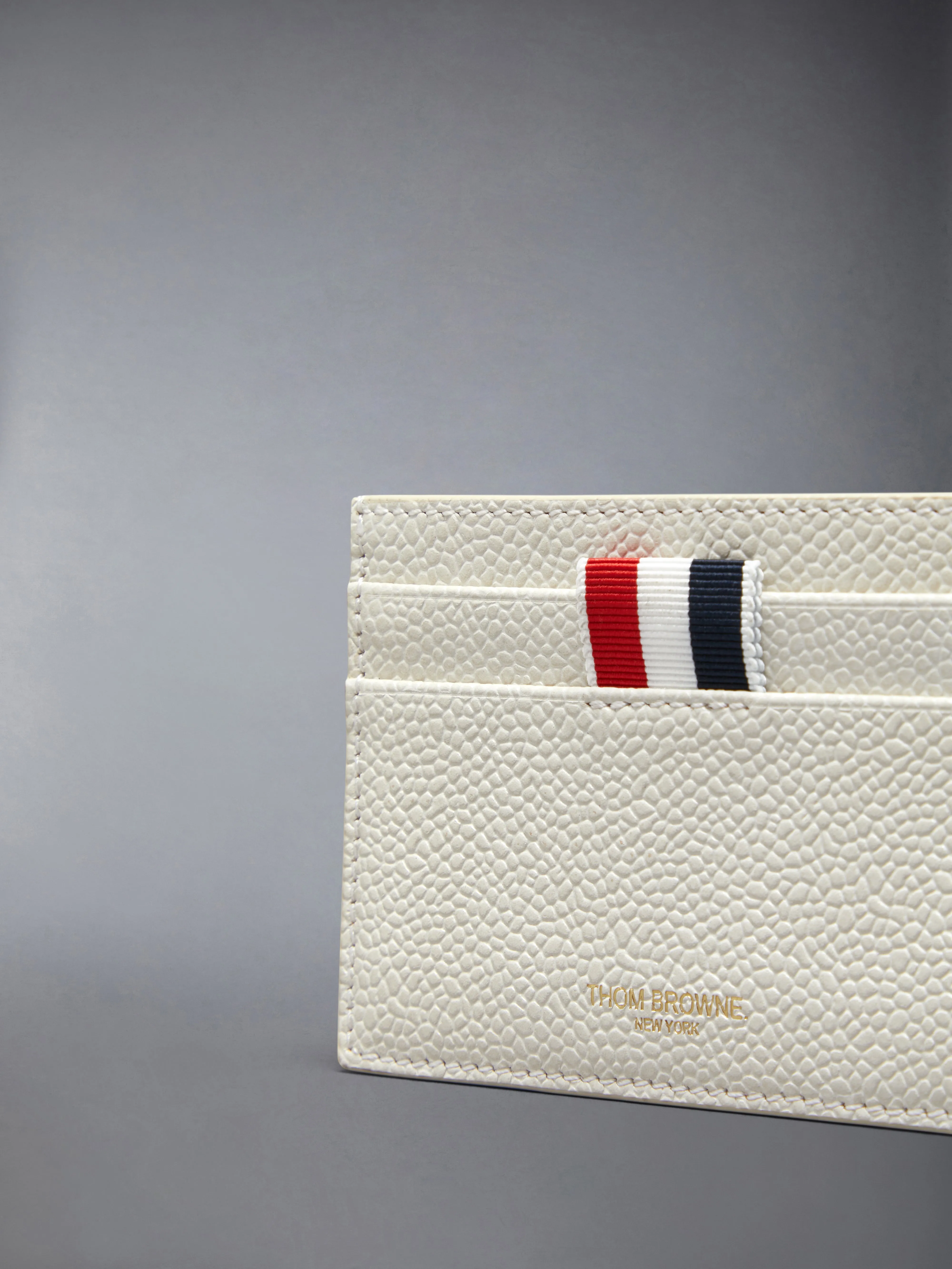 PEBBLE GRAIN HECTOR SINGLE CARD HOLDER sold by Thom Browne product image thumbnail 4