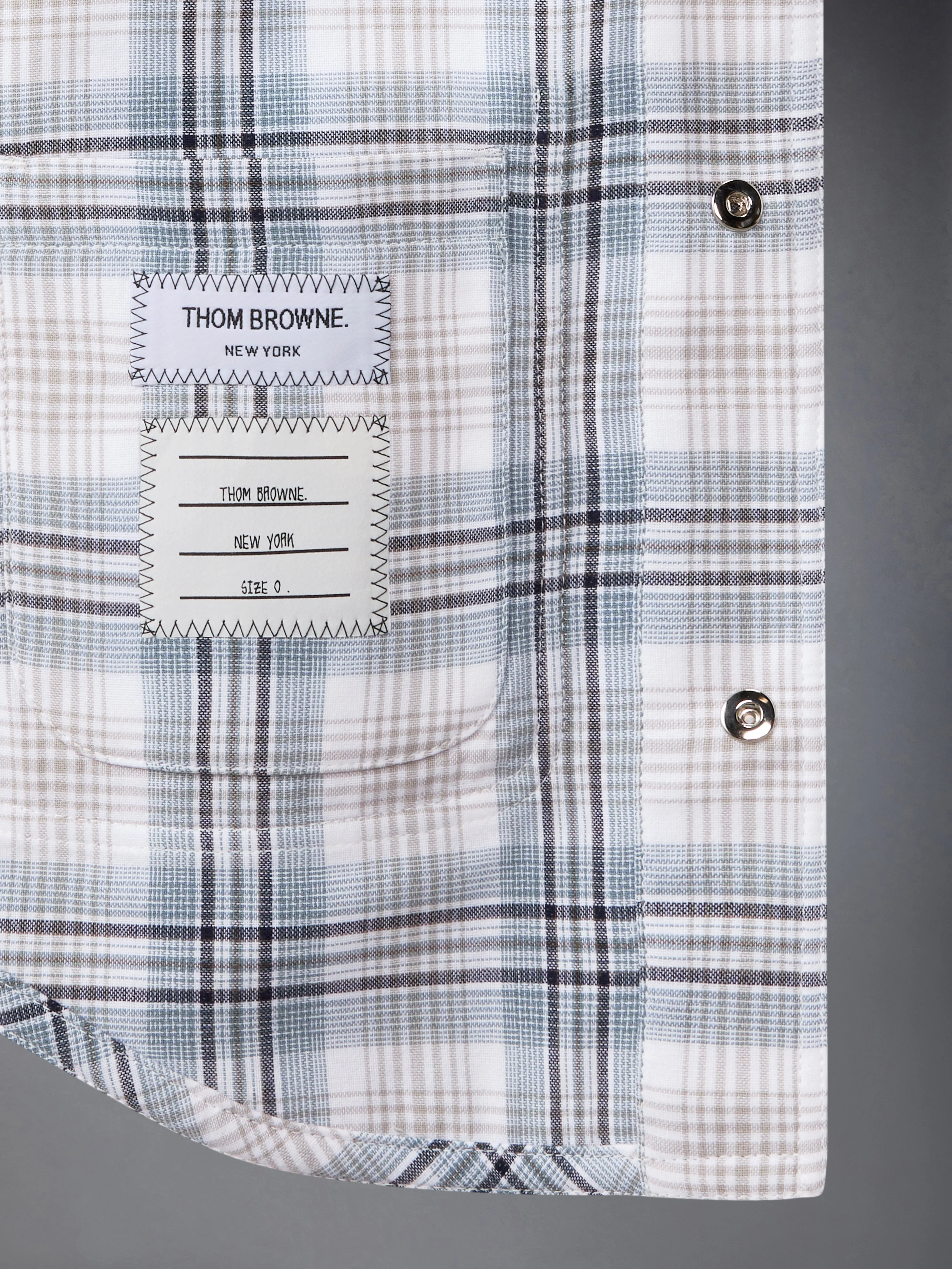 WINDOWPANE PLAID ARMBAND UTILITY JACKET sold by Thom Browne product image thumbnail 5
