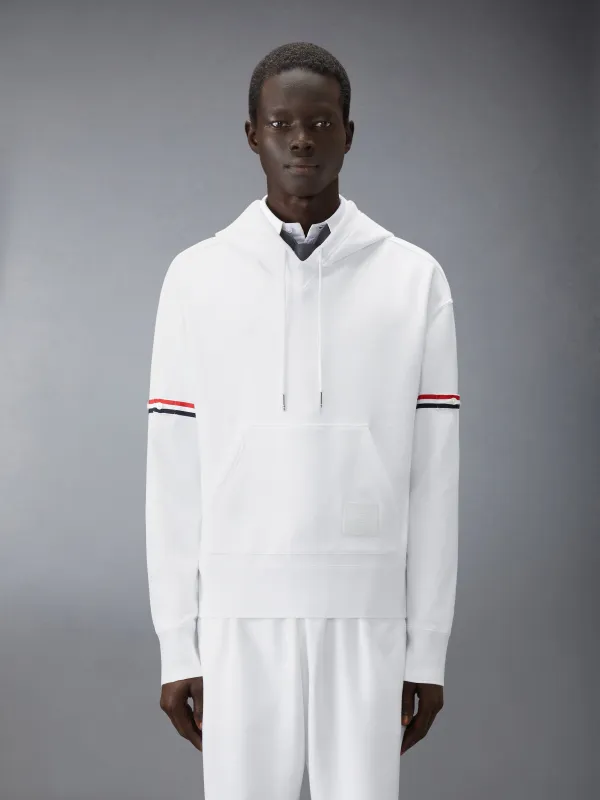 LOOPBACK JERSEY ARMBAND OVERSIZED HOODIE made by Thom Browne
