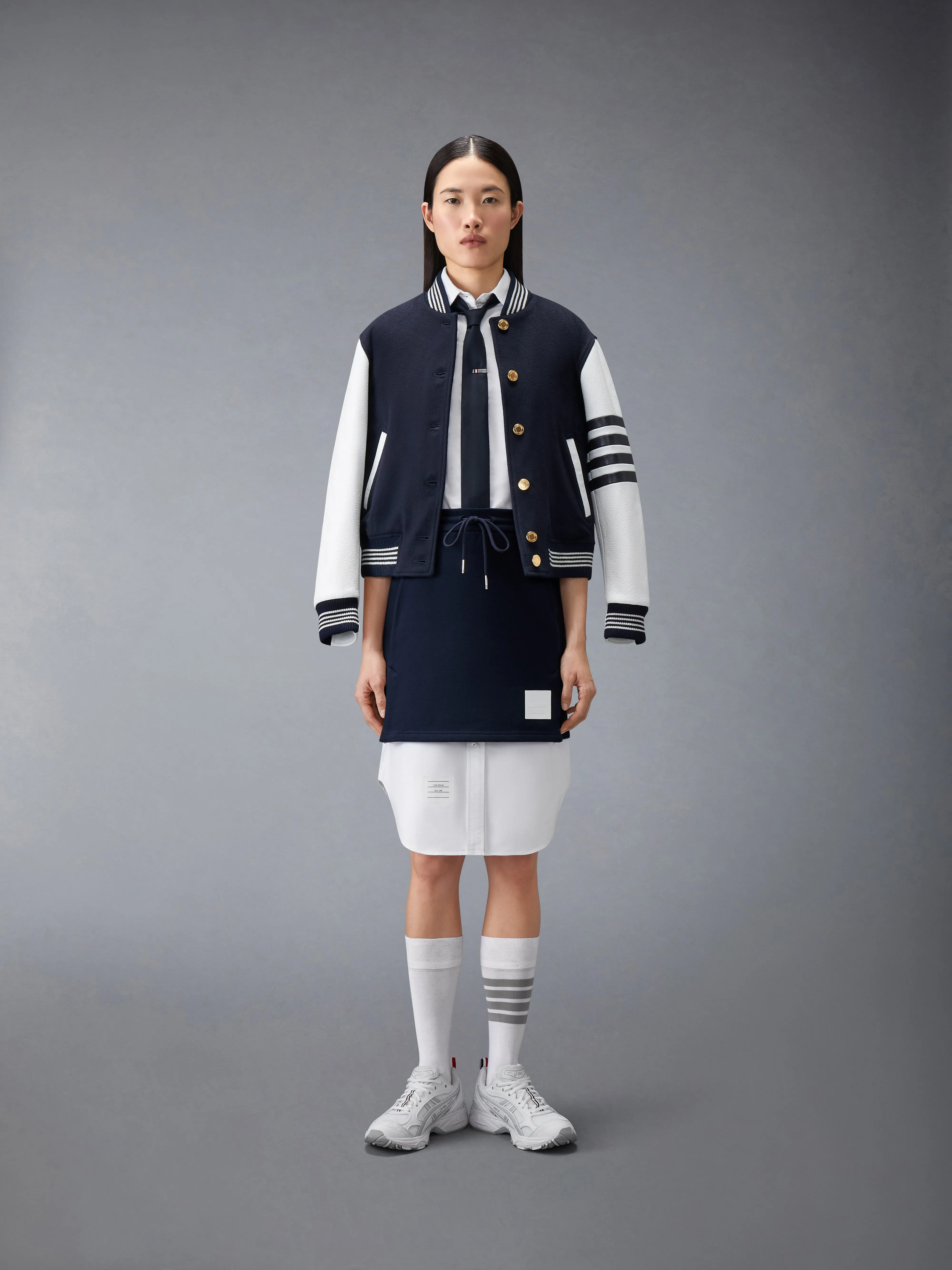 CLASSIC LOOPBACK JERSEY MINI SKIRT sold by Thom Browne product image thumbnail 5