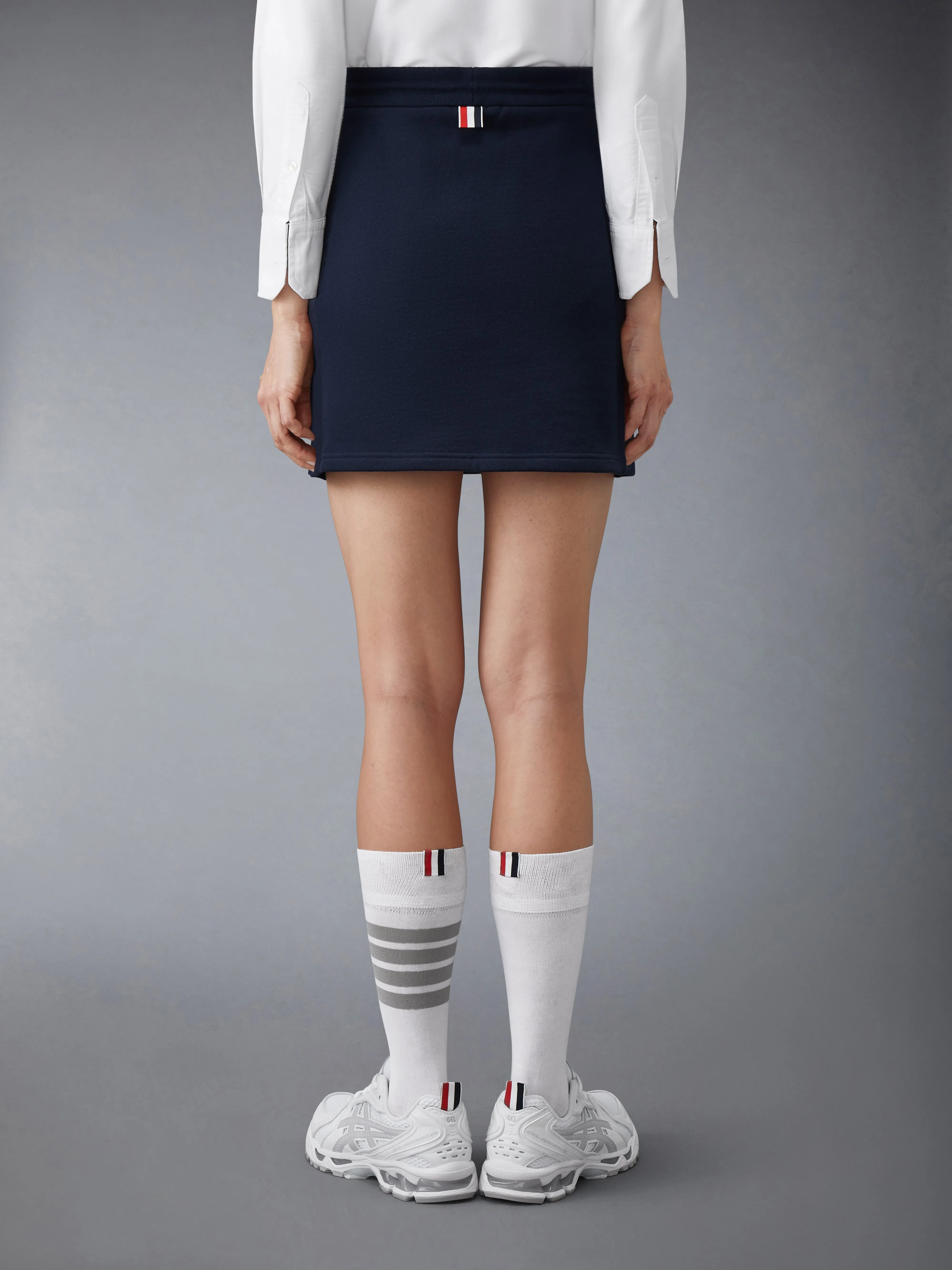 CLASSIC LOOPBACK JERSEY MINI SKIRT sold by Thom Browne product image thumbnail 4