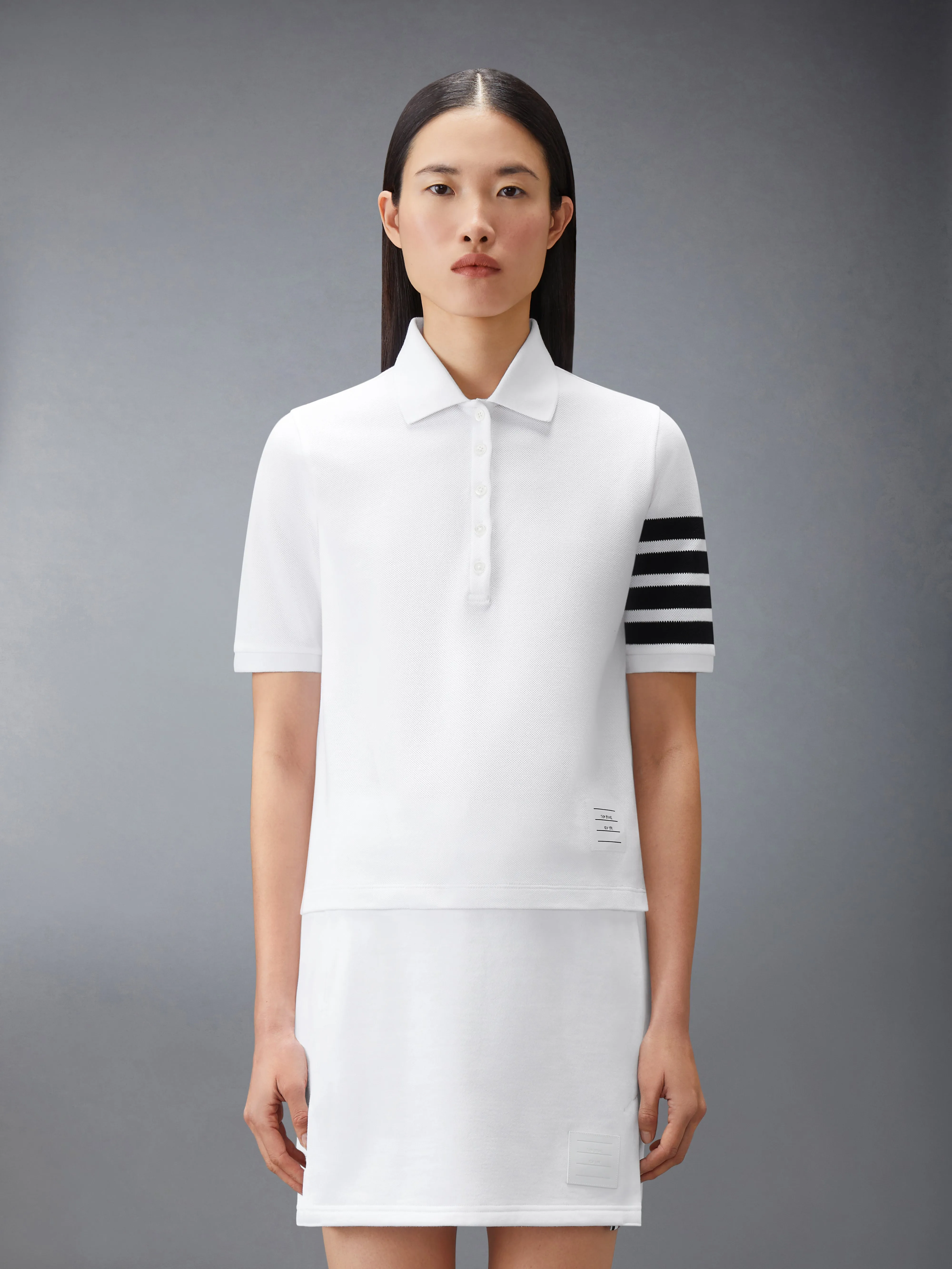 PIQUE 4-BAR POLO sold by Thom Browne product image thumbnail 2