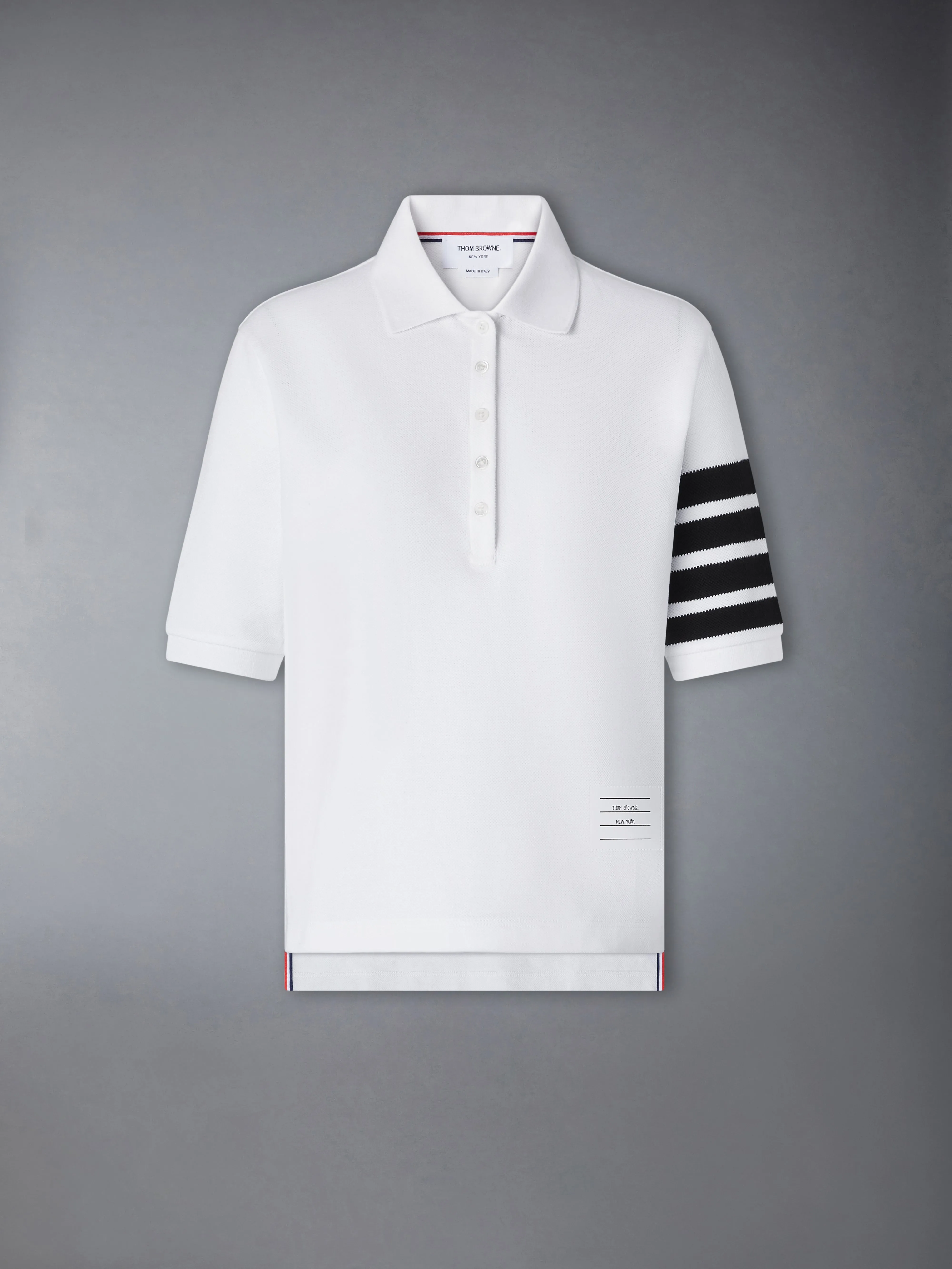 PIQUE 4-BAR POLO sold by Thom Browne
