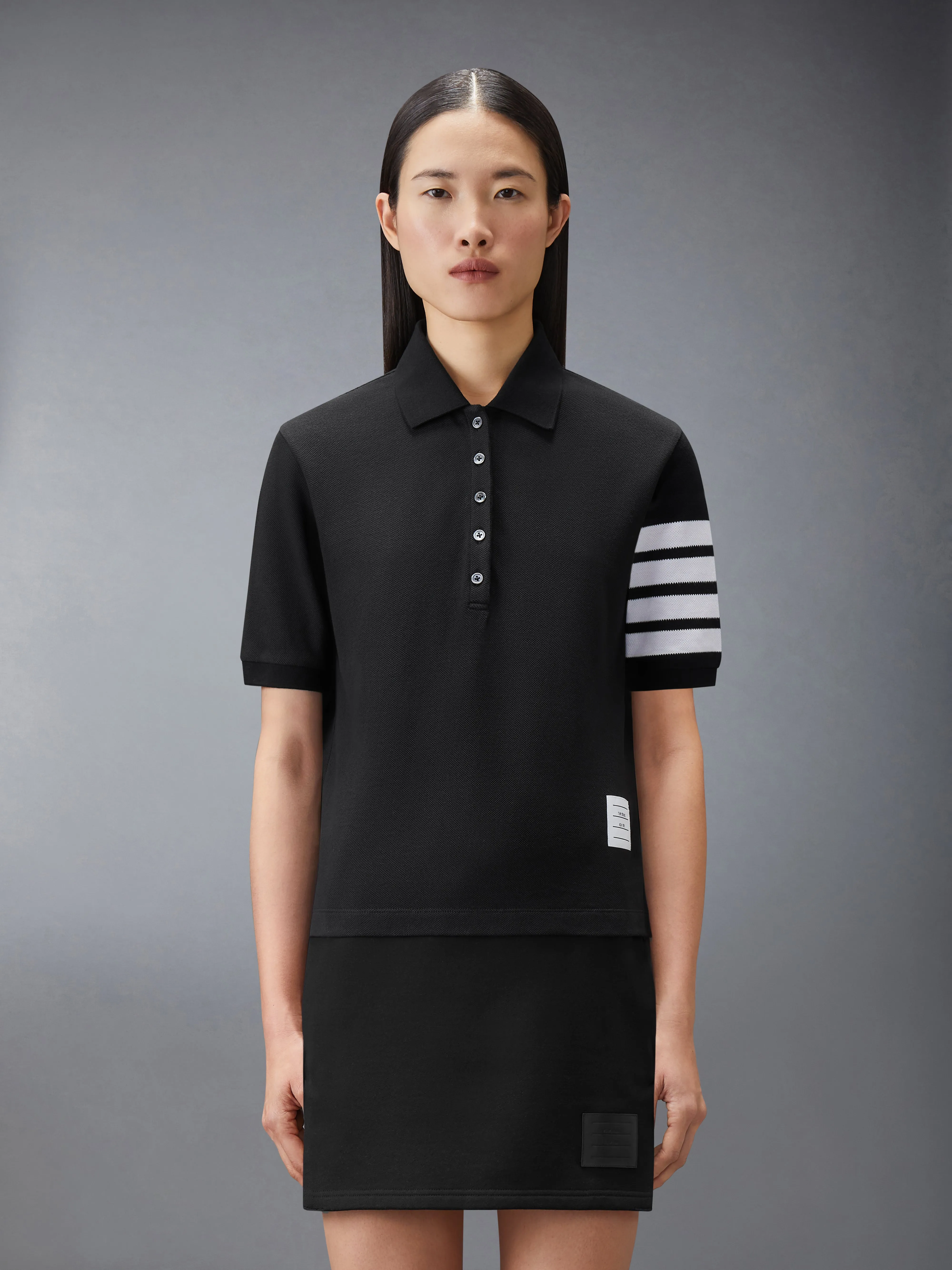 PIQUE 4-BAR POLO sold by Thom Browne product image thumbnail 2