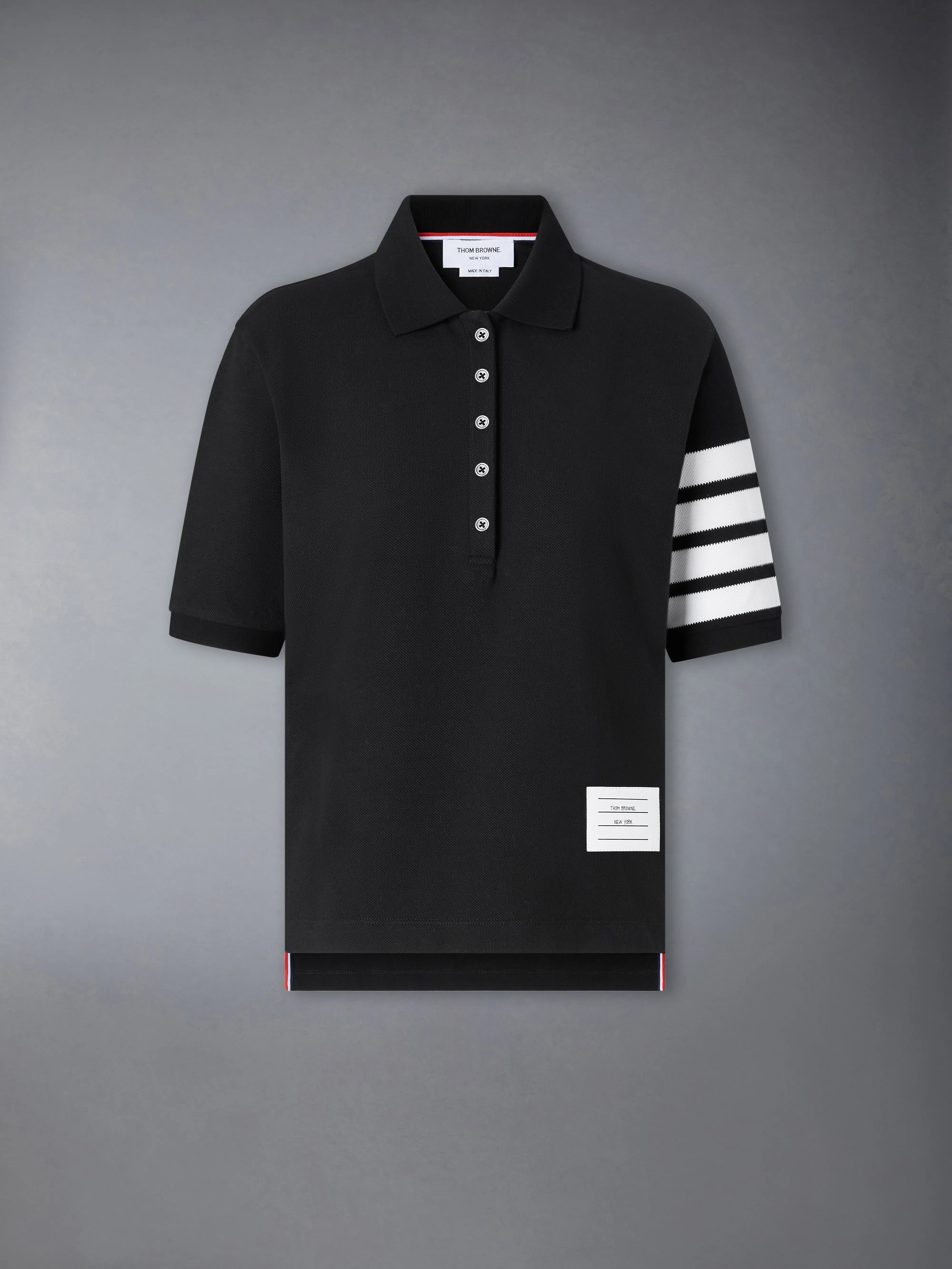 PIQUE 4-BAR POLO sold by Thom Browne