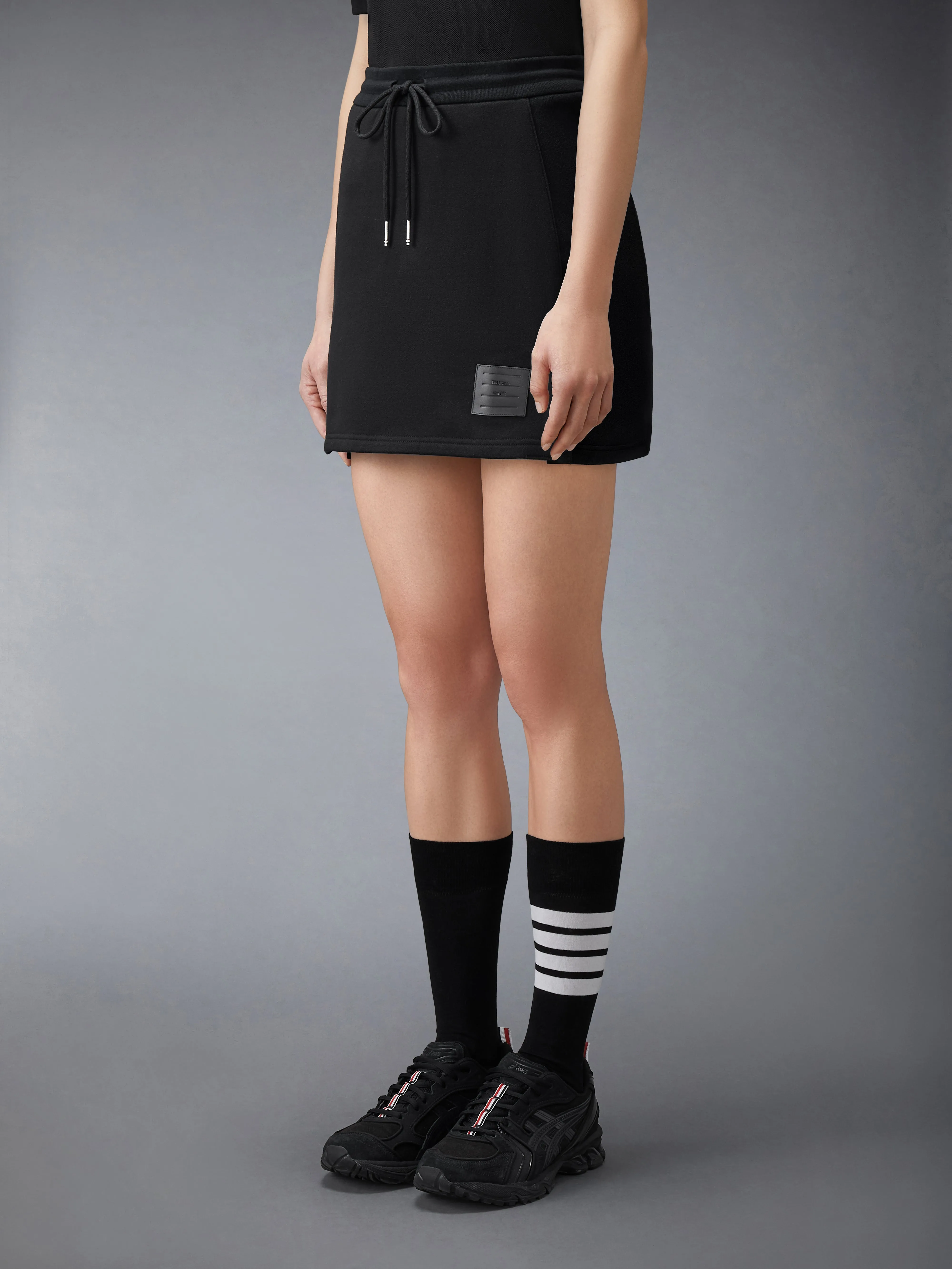 CLASSIC LOOPBACK JERSEY MINI SKIRT sold by Thom Browne product image thumbnail 3