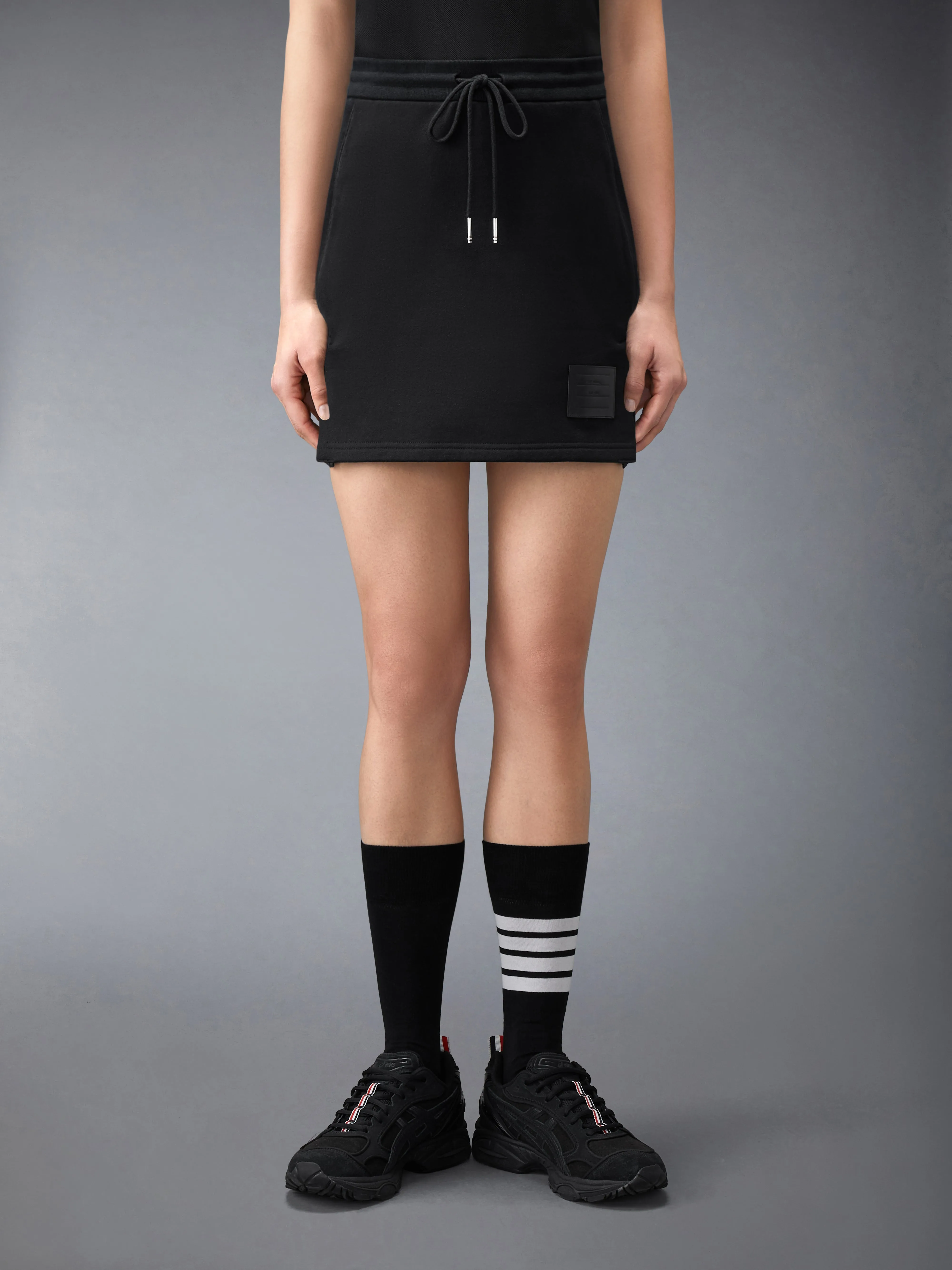 CLASSIC LOOPBACK JERSEY MINI SKIRT sold by Thom Browne product image thumbnail 2