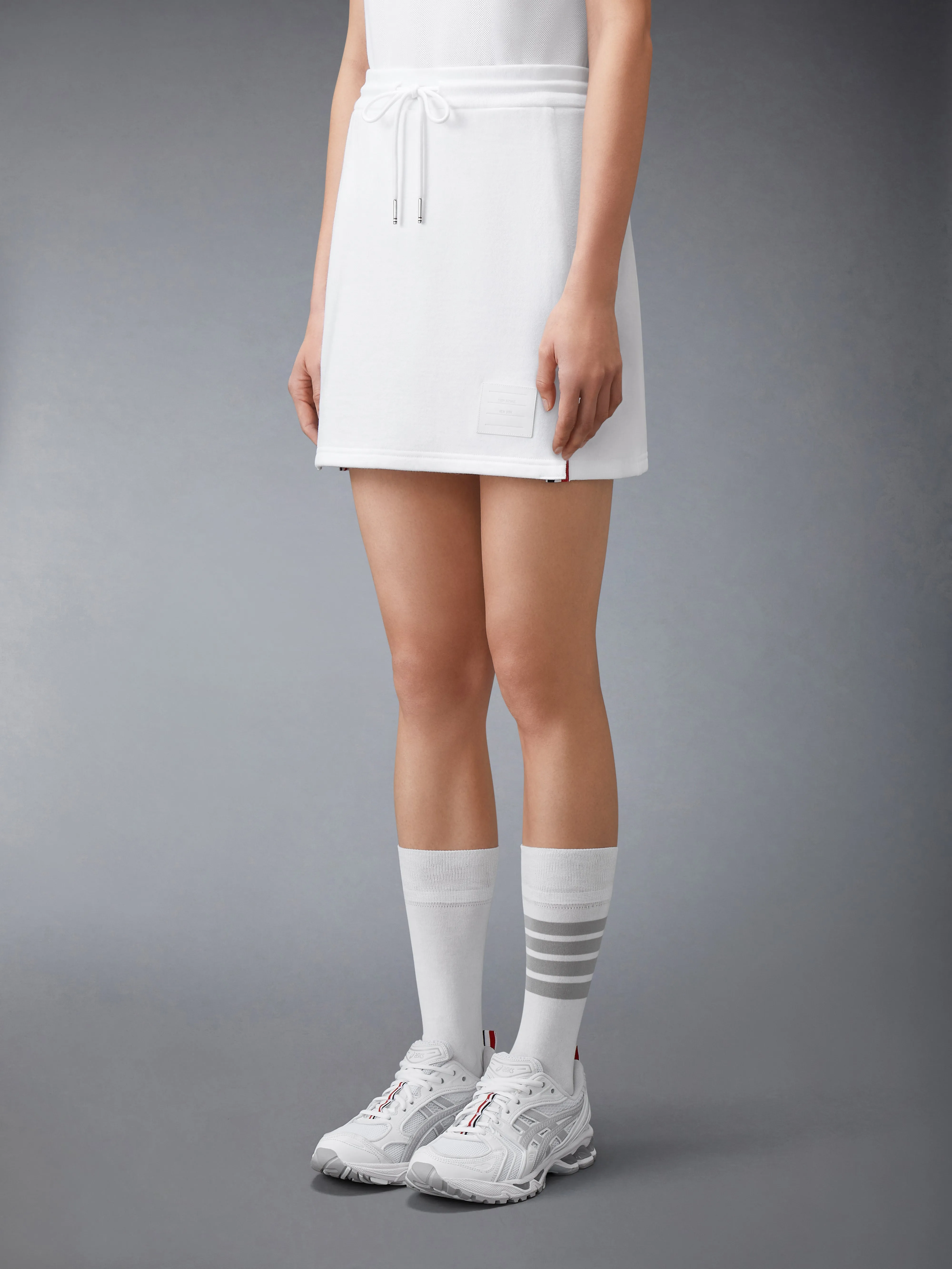 CLASSIC LOOPBACK JERSEY MINI SKIRT sold by Thom Browne product image thumbnail 3