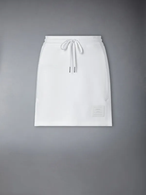 CLASSIC LOOPBACK JERSEY MINI SKIRT sold by Thom Browne