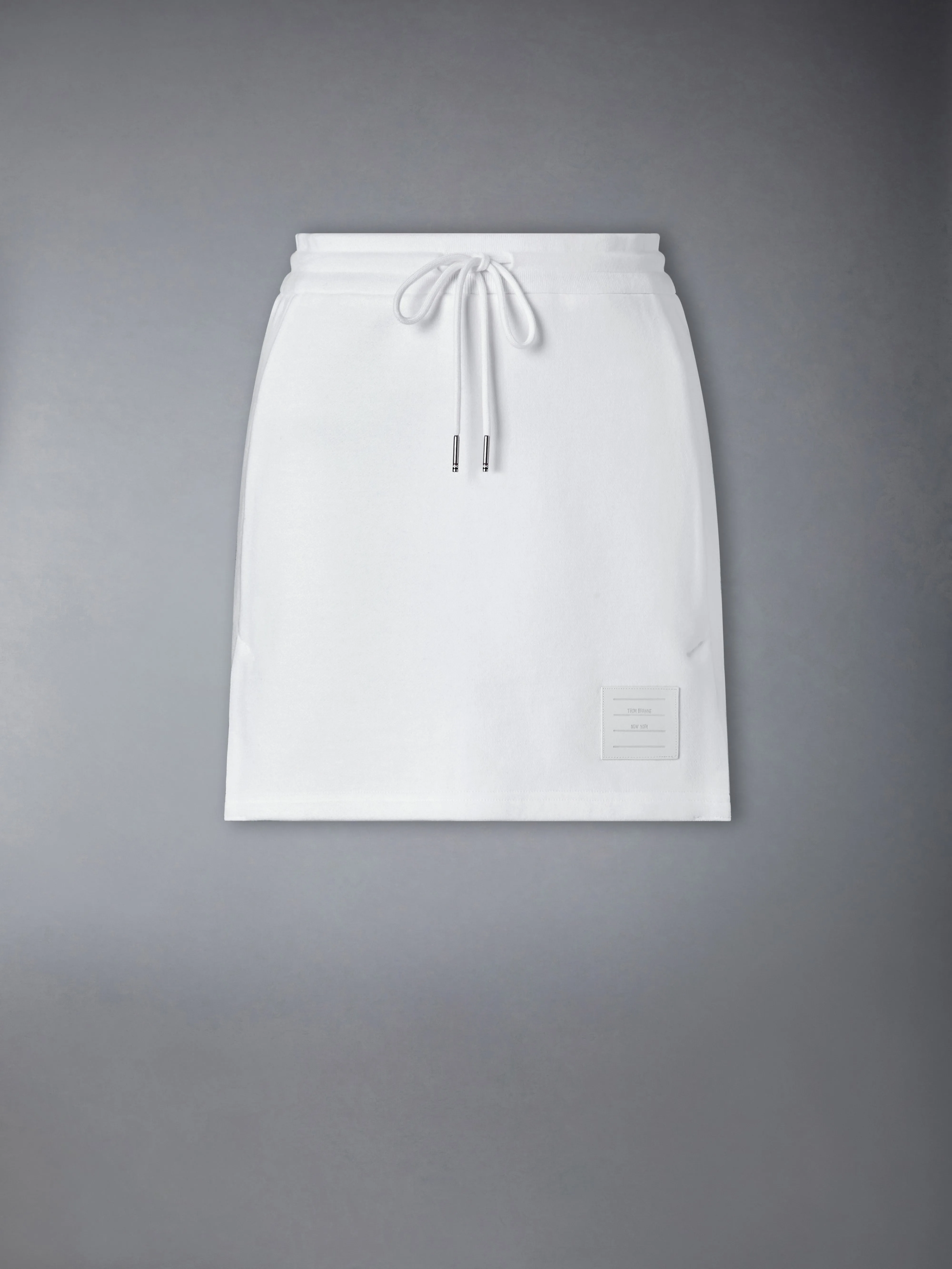 CLASSIC LOOPBACK JERSEY MINI SKIRT sold by Thom Browne