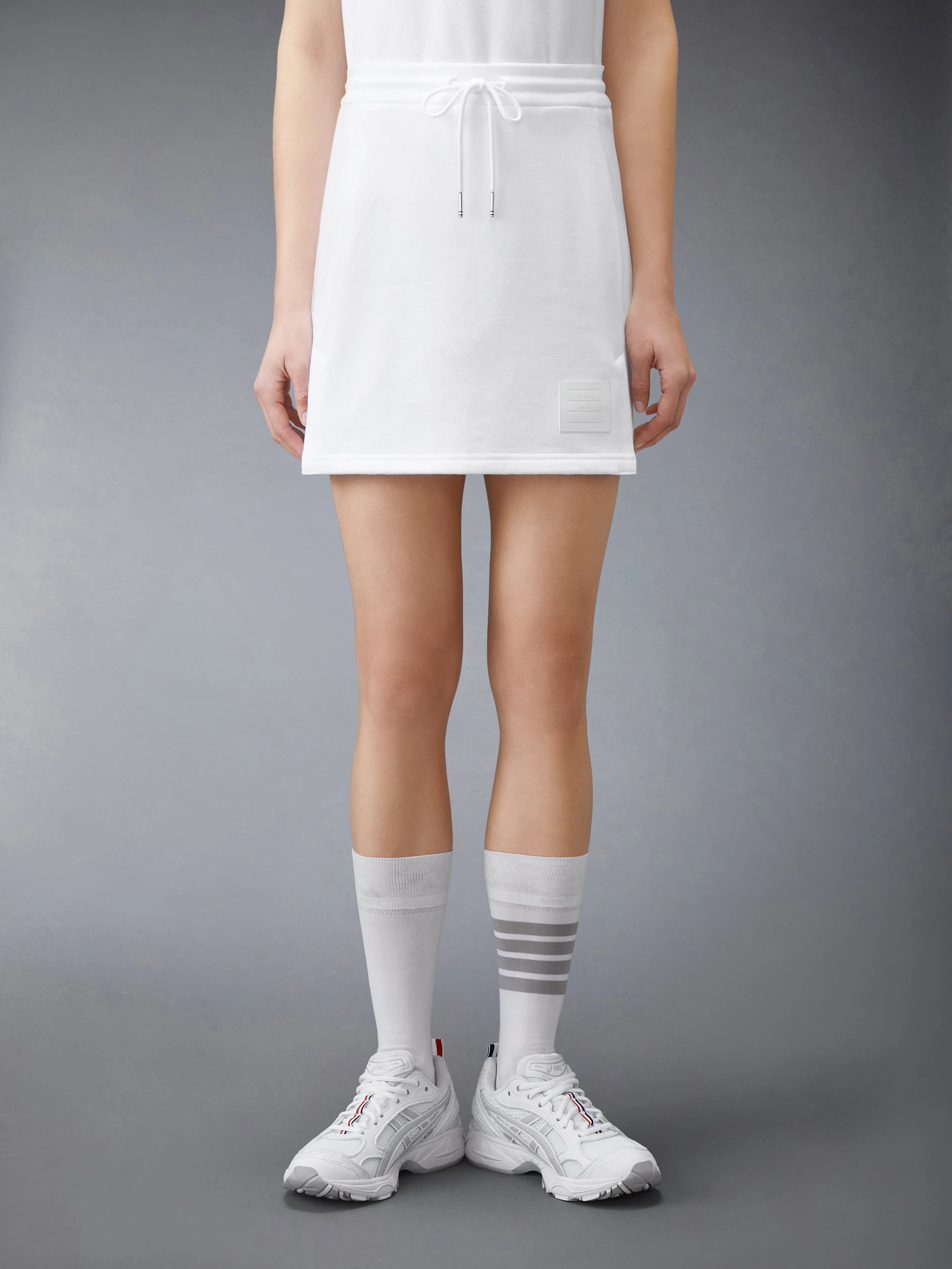CLASSIC LOOPBACK JERSEY MINI SKIRT sold by Thom Browne product image thumbnail 2
